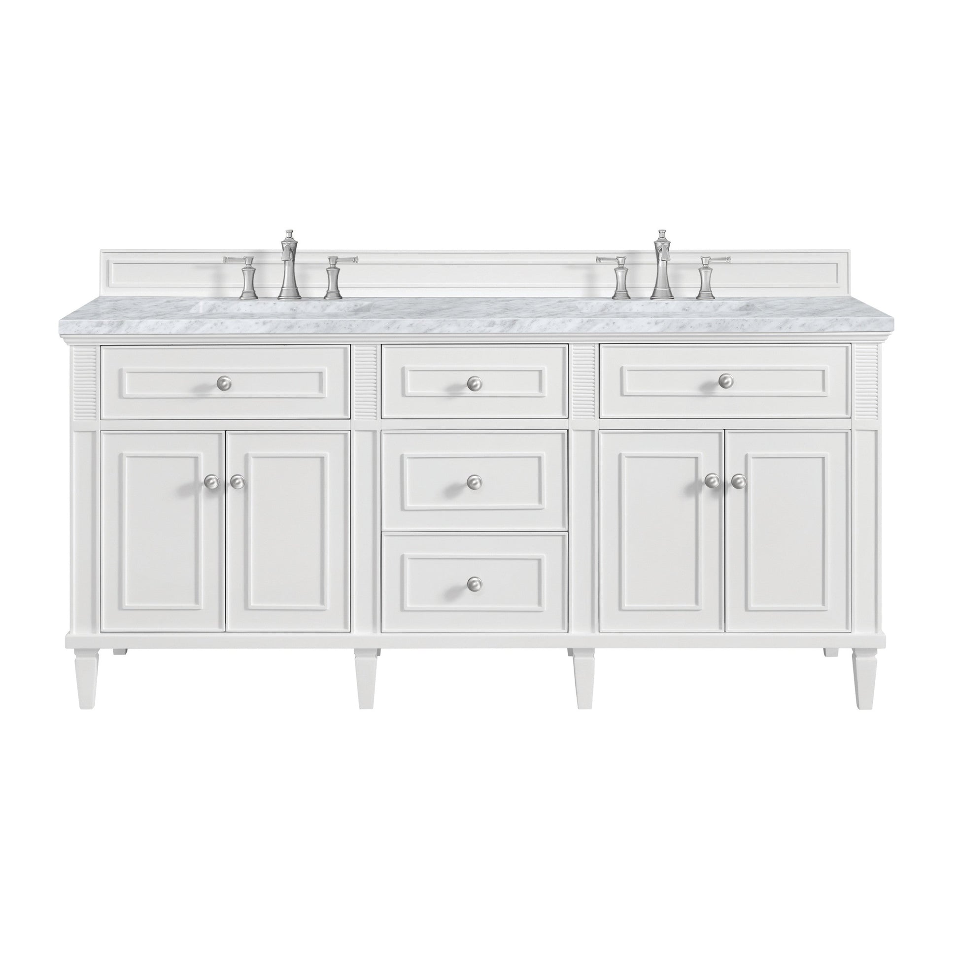 Bright White / Carrara White - 3 Faucet Holes
