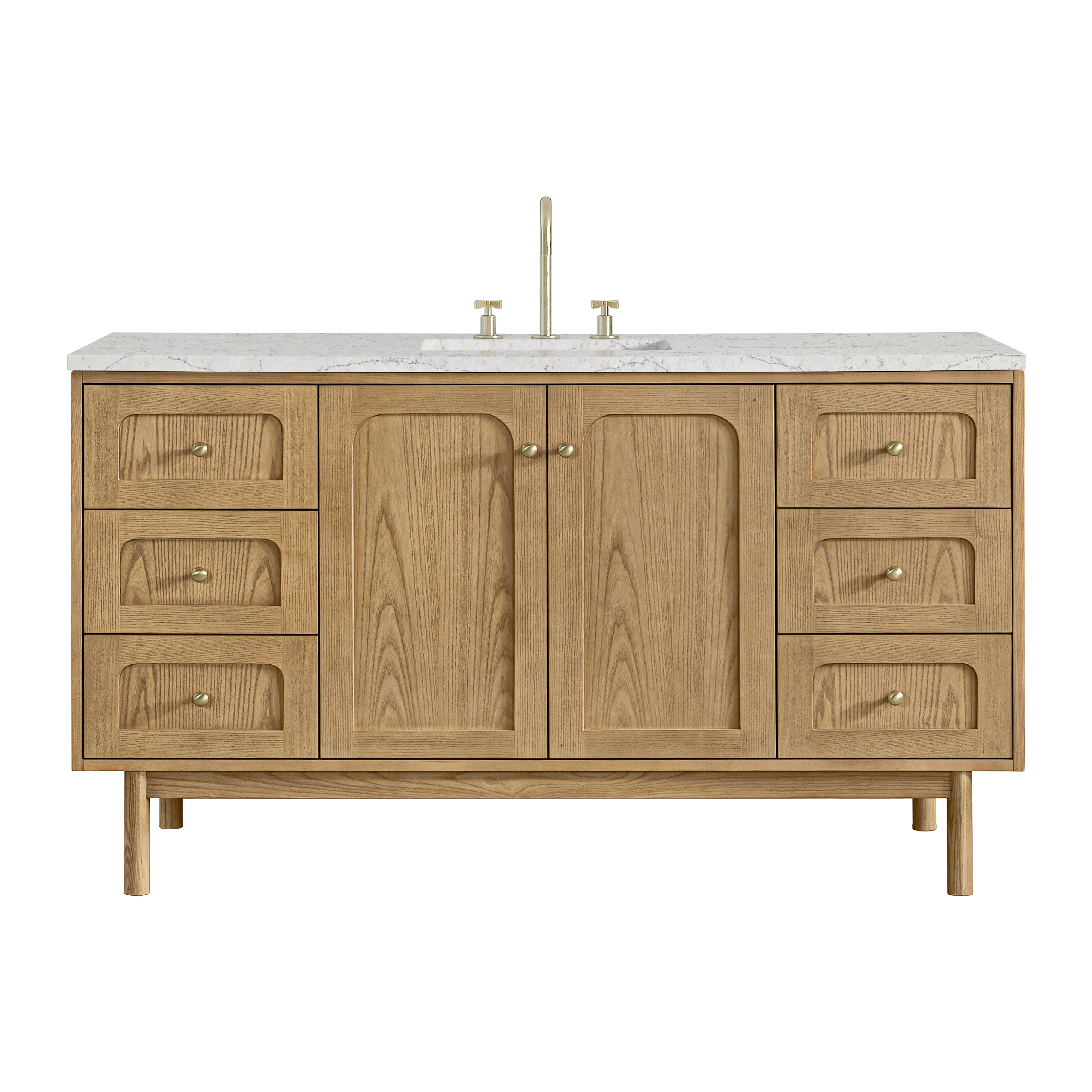 Light Natural Oak / Eternal Jasmine Pearl - 3 Faucet Holes