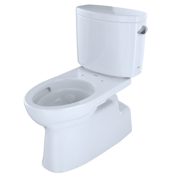 Toto Vespin II Two Piece Elongated 1.28 GPF Universal Height Skirted Toilet with Cefiontect and Right Hand Trip Lever
