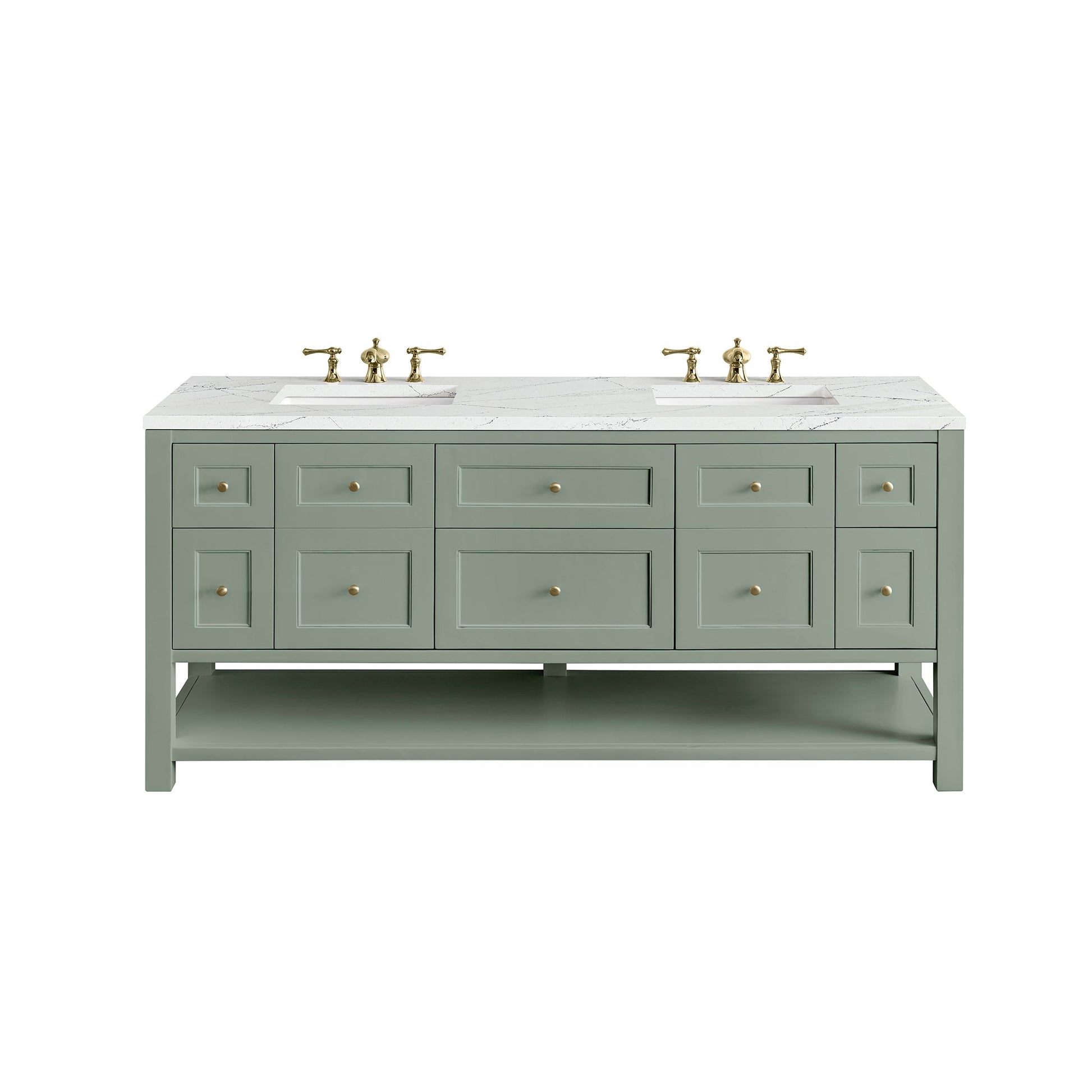 Smokey Celadon / Ethereal Noctis - 3 Faucet Holes