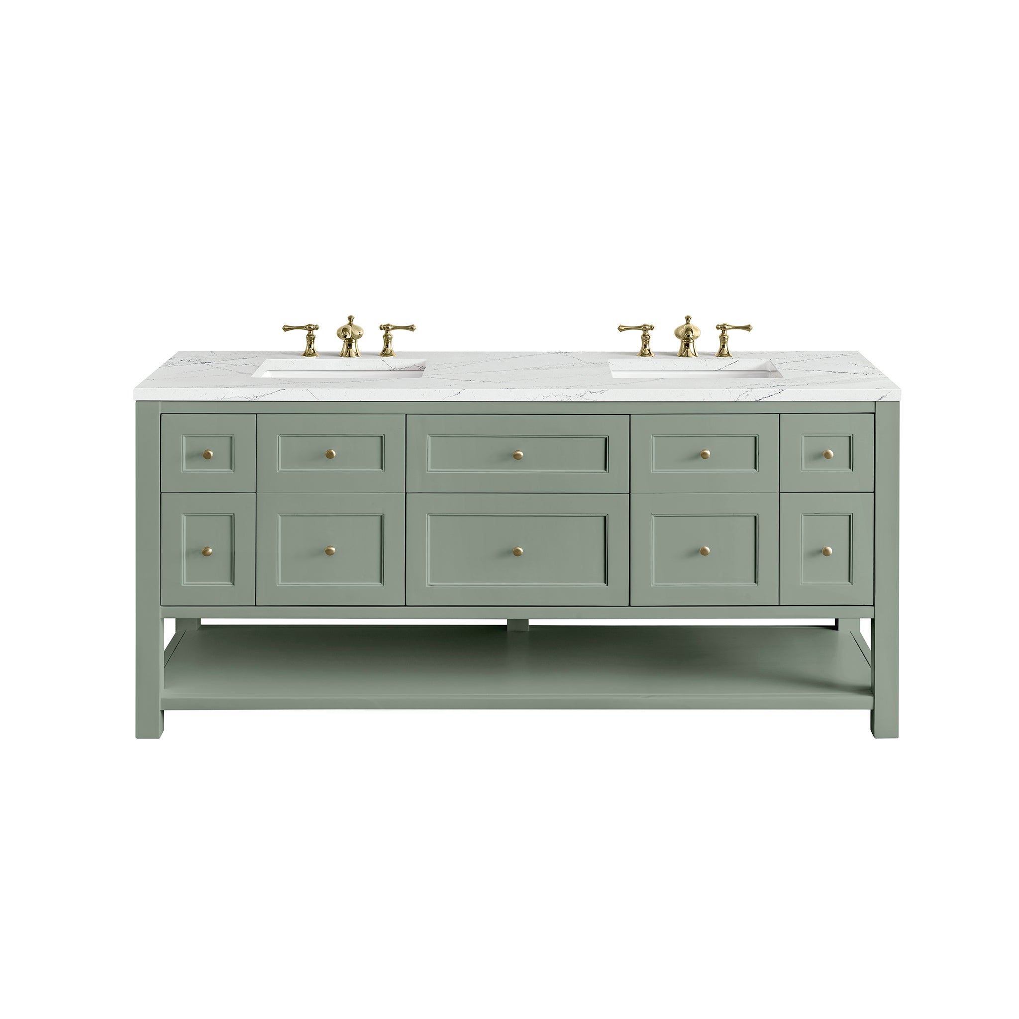 Smokey Celadon / Ethereal Noctis - 3 Faucet Holes