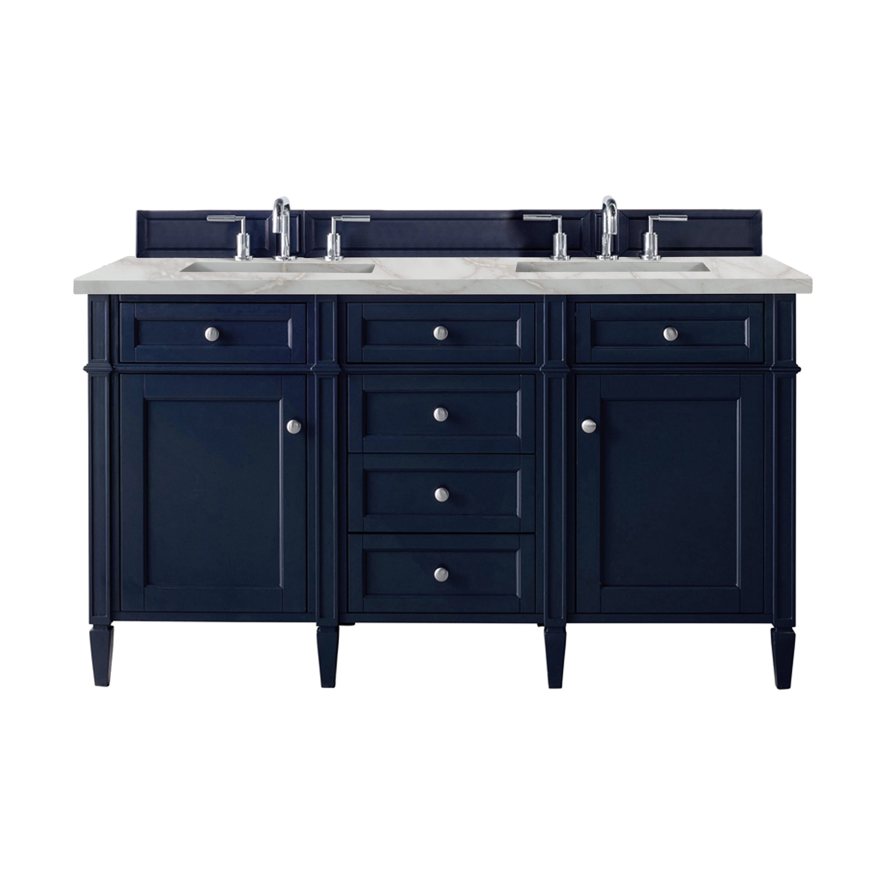 Victory Blue / Victorian Silver - 3 Faucet Holes