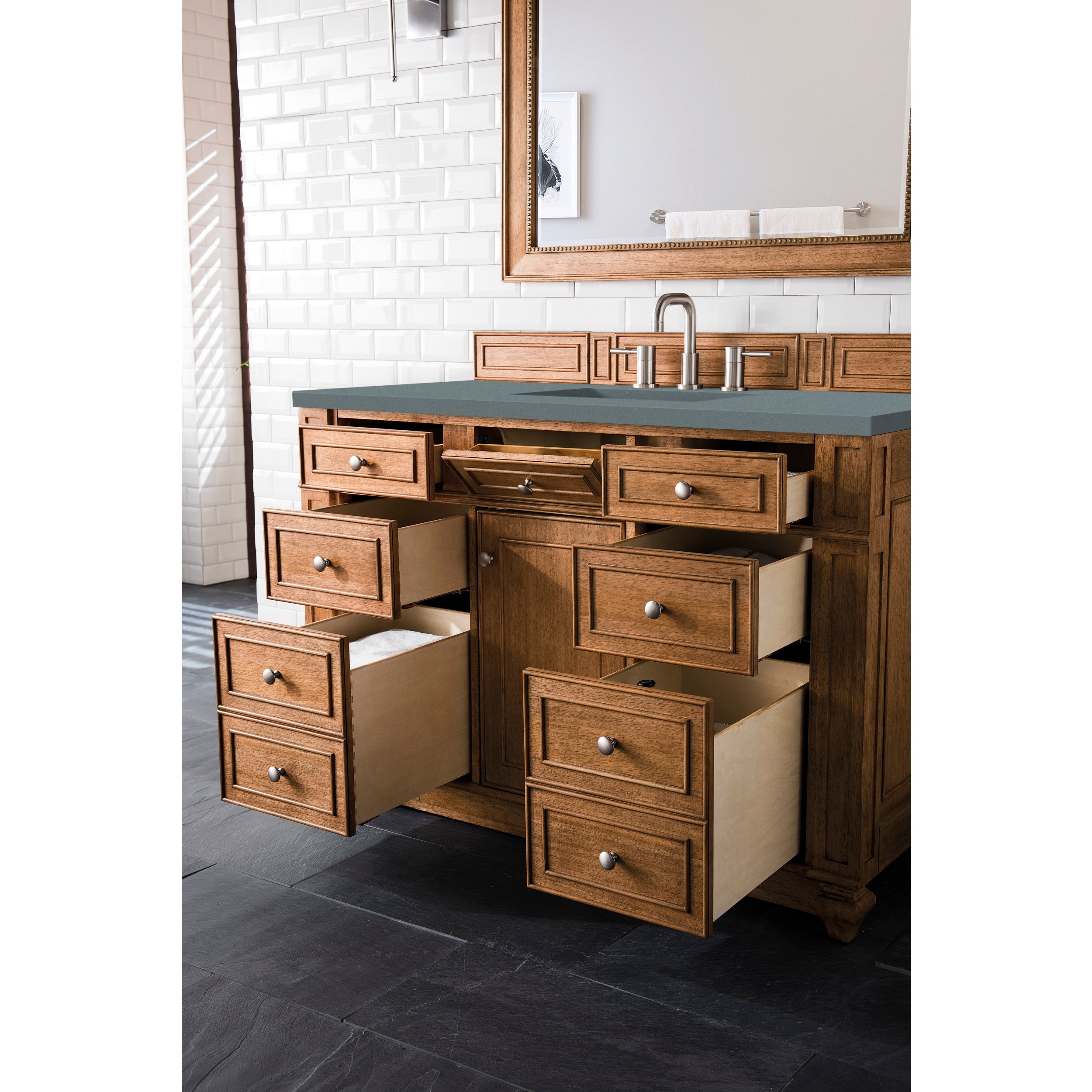 Saddle Brown / Cala Blue - 3 Faucet Holes