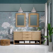Seaside Oak / Eternal Jasmine Pearl - 3 Faucet Holes
