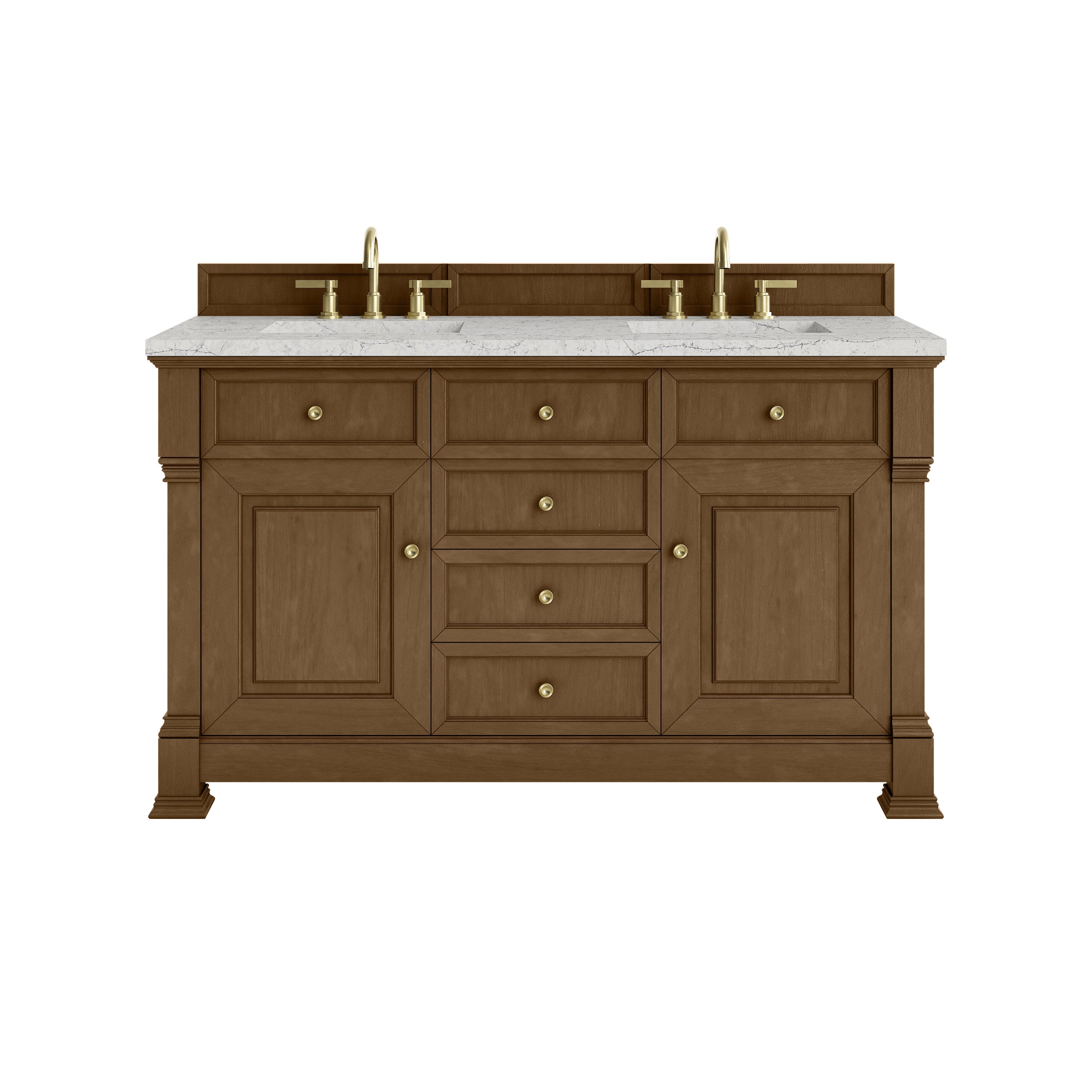Honey Oak / Eternal Jasmine Pearl - 3 Faucet Holes