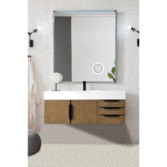 Latte Oak / Matte Black / Glossy White - 1 Faucet Hole