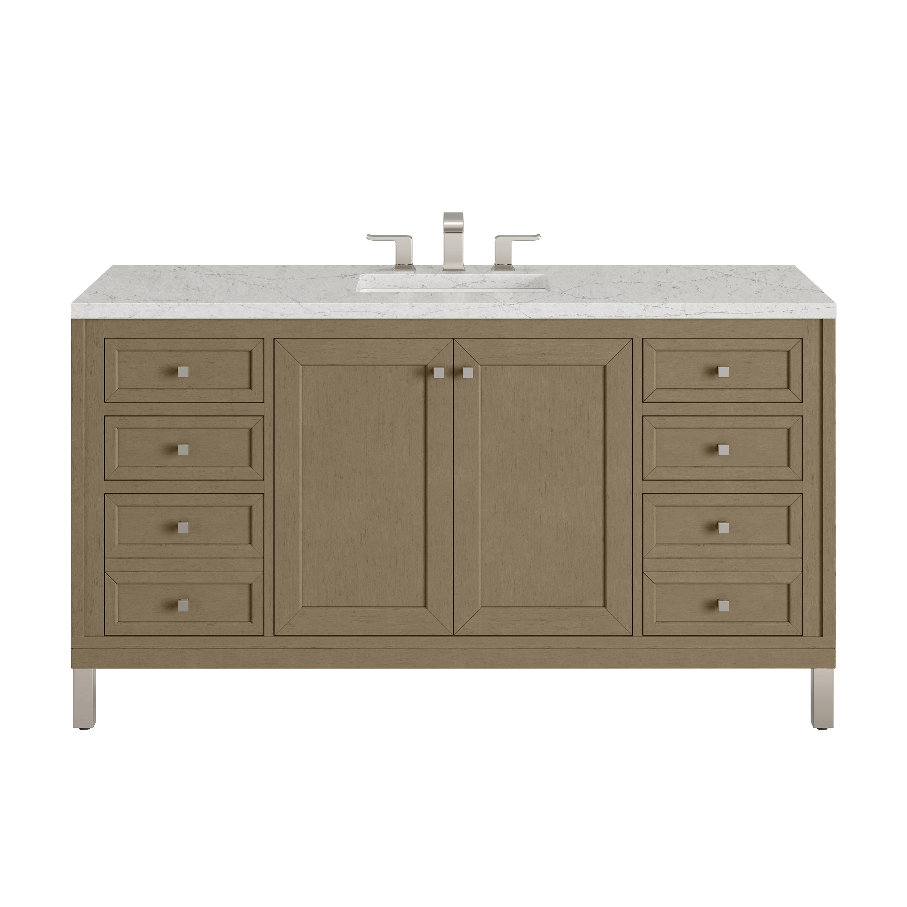 Walnut Whisper / Eternal Jasmine Pearl - 3 Faucet Holes
