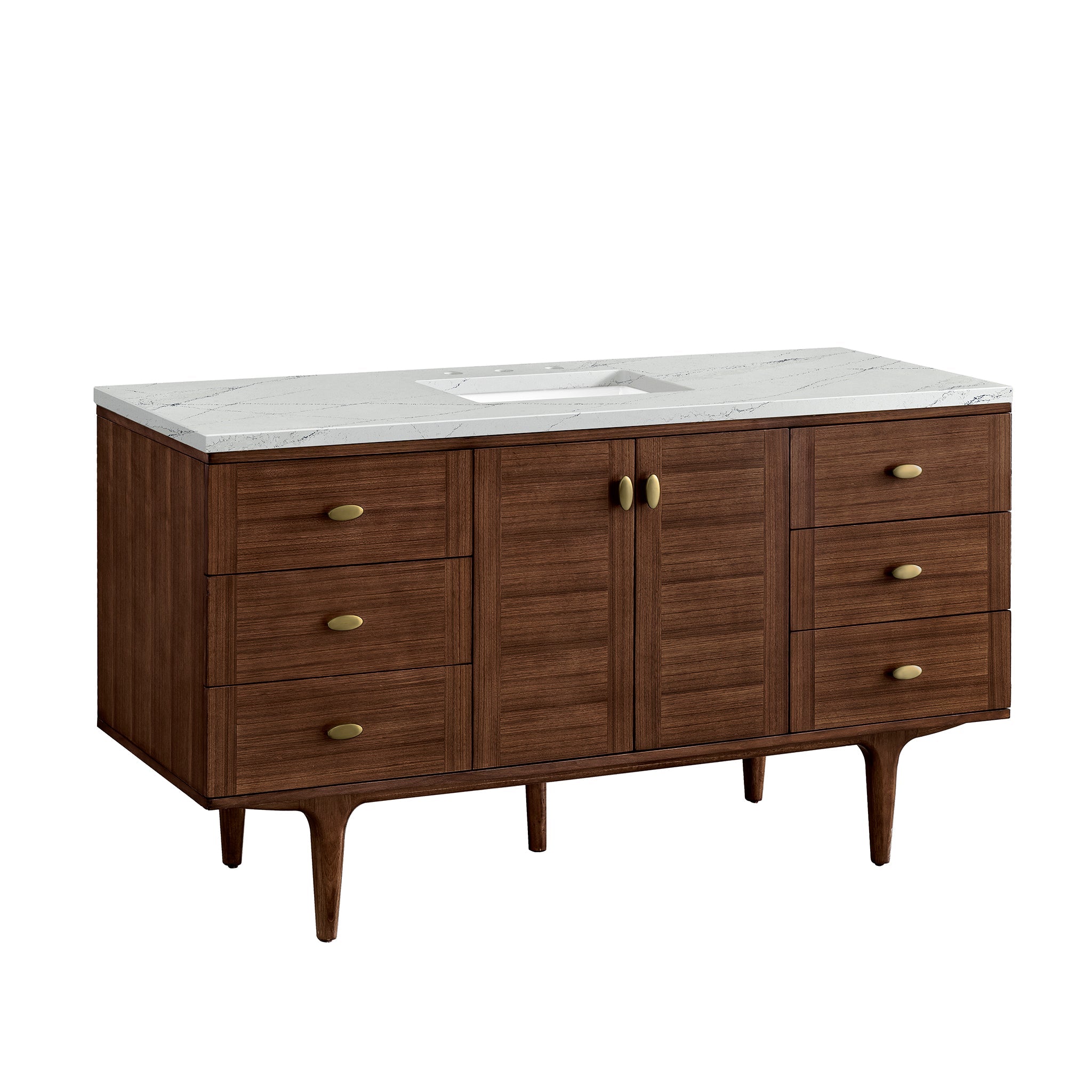 Mid-Century Walnut / Ethereal Noctis - 3 Faucet Holes