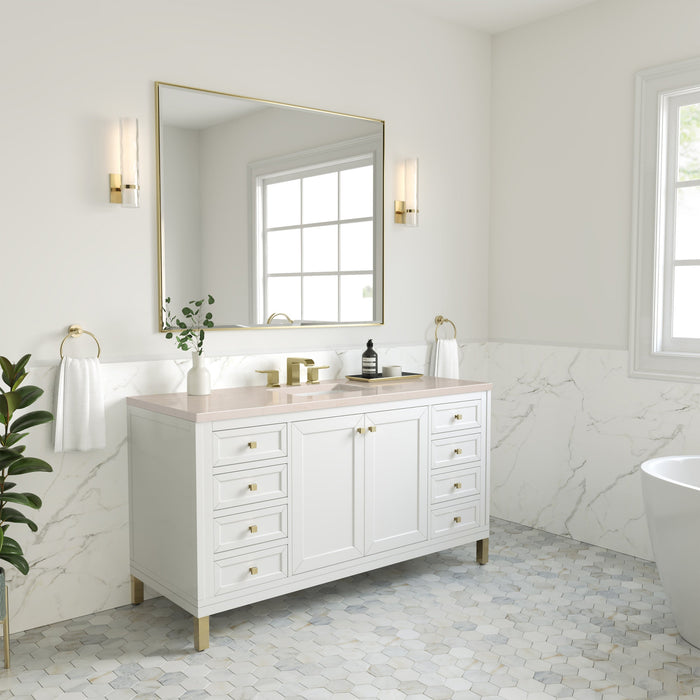 Glossy White / Eternal Marfil - 3 Faucet Holes