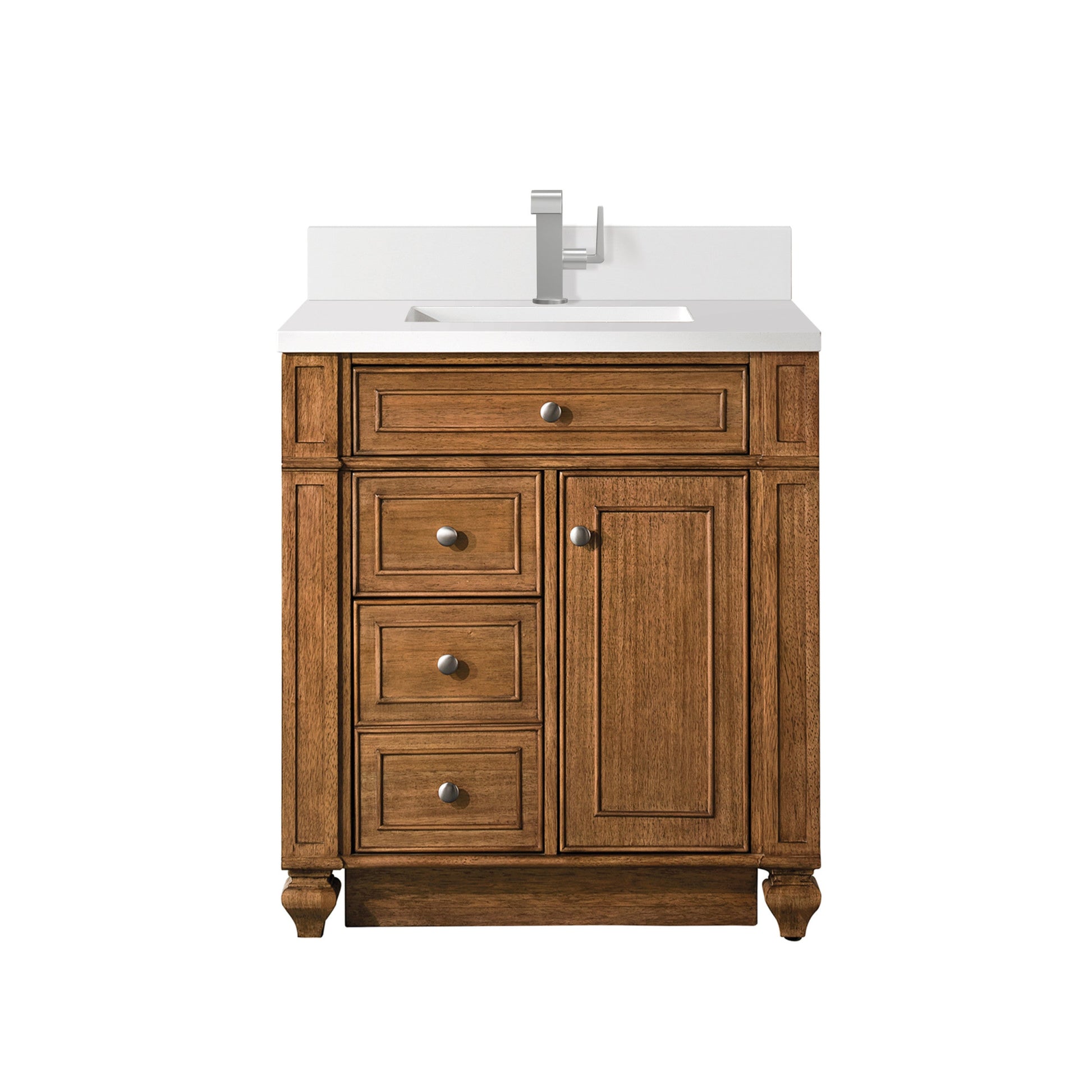 Saddle Brown / White Zeus - 1 Faucet Hole