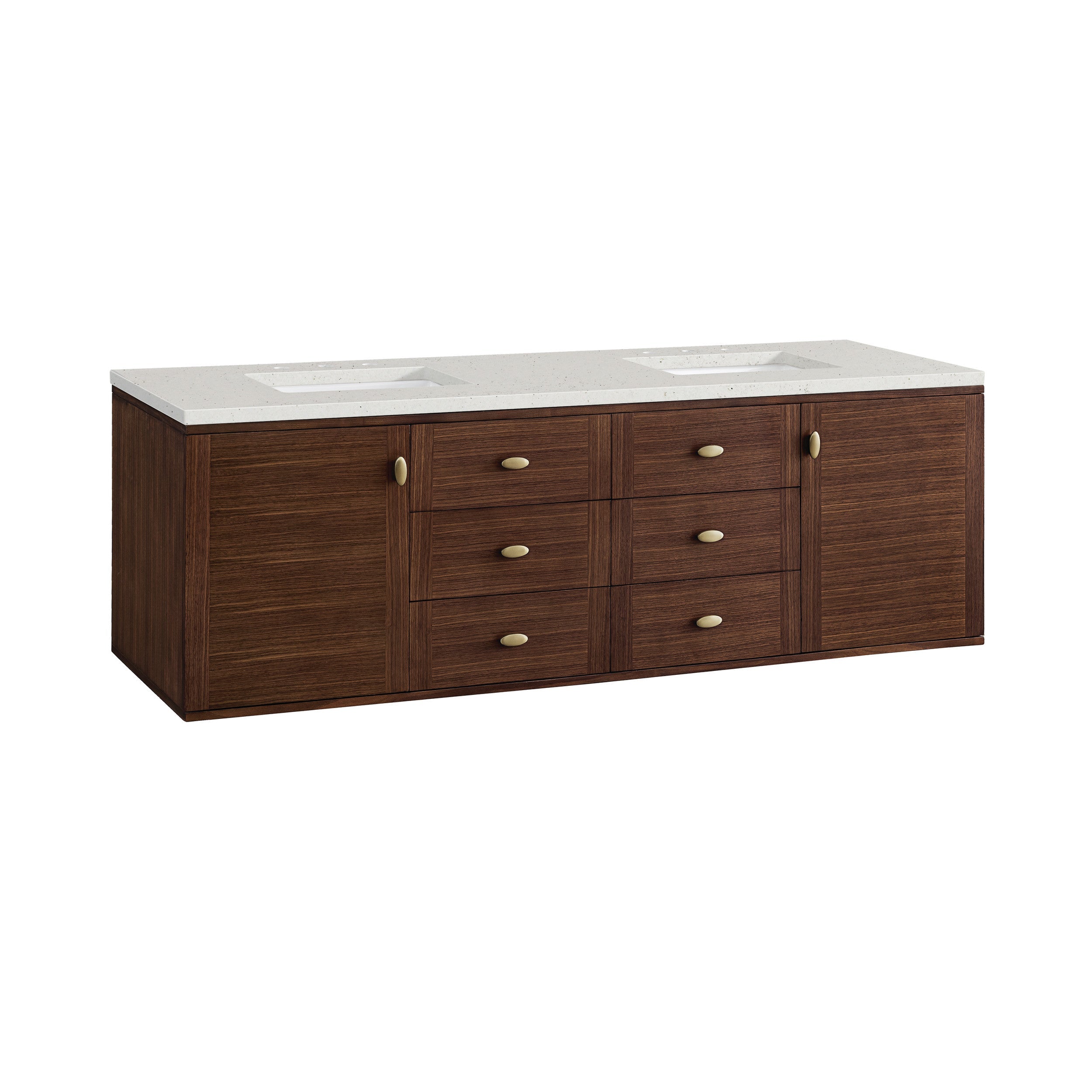 Mid-Century Walnut / Lime Delight - 3 Faucet Holes