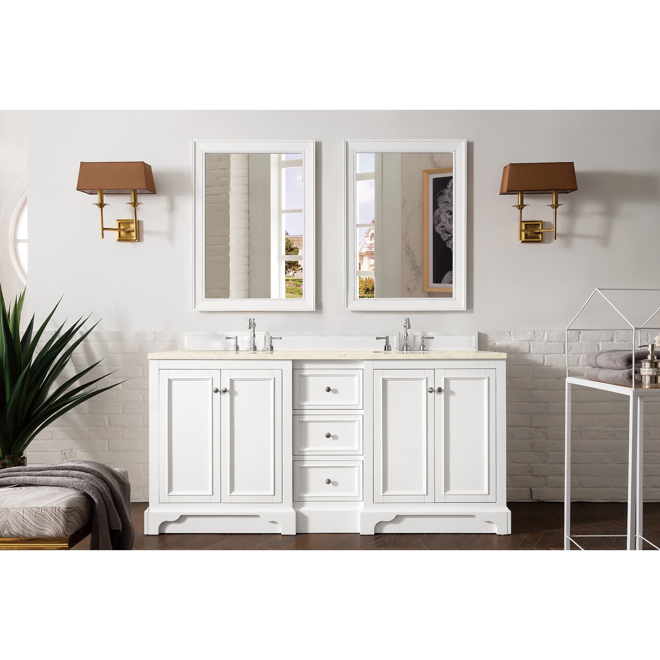 Bright White / Eternal Marfil - 3 Faucet Holes