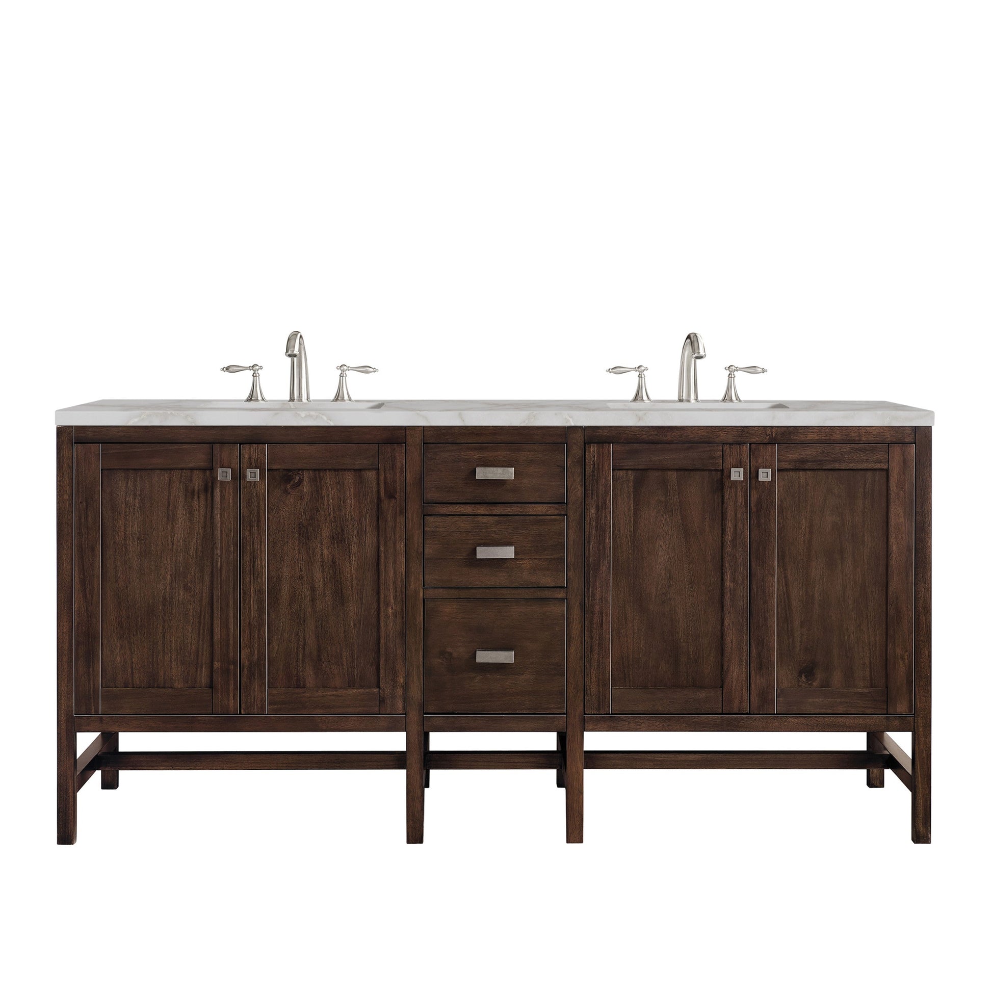 Mid-Century Acacia / Victorian Silver - 3 Faucet Holes