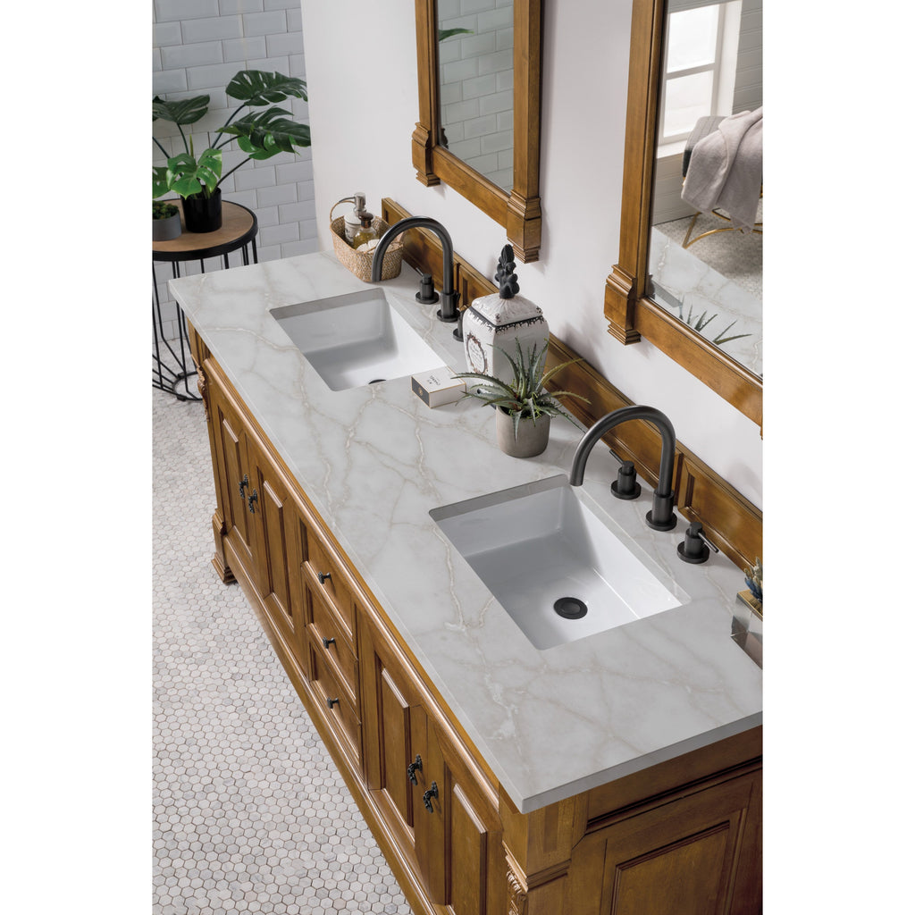 Country Oak / Victorian Silver - 3 Faucet Holes