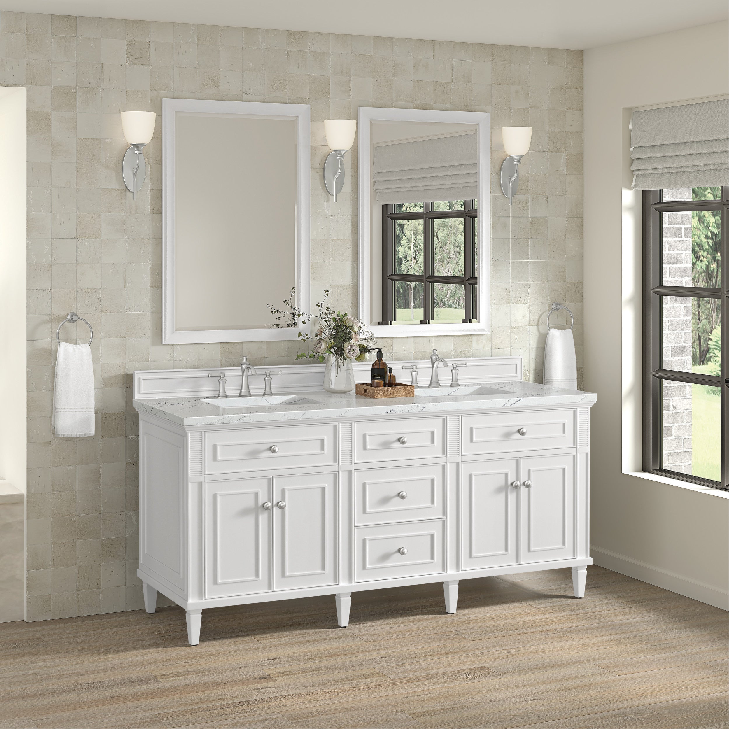 Bright White / Ethereal Noctis - 3 Faucet Holes