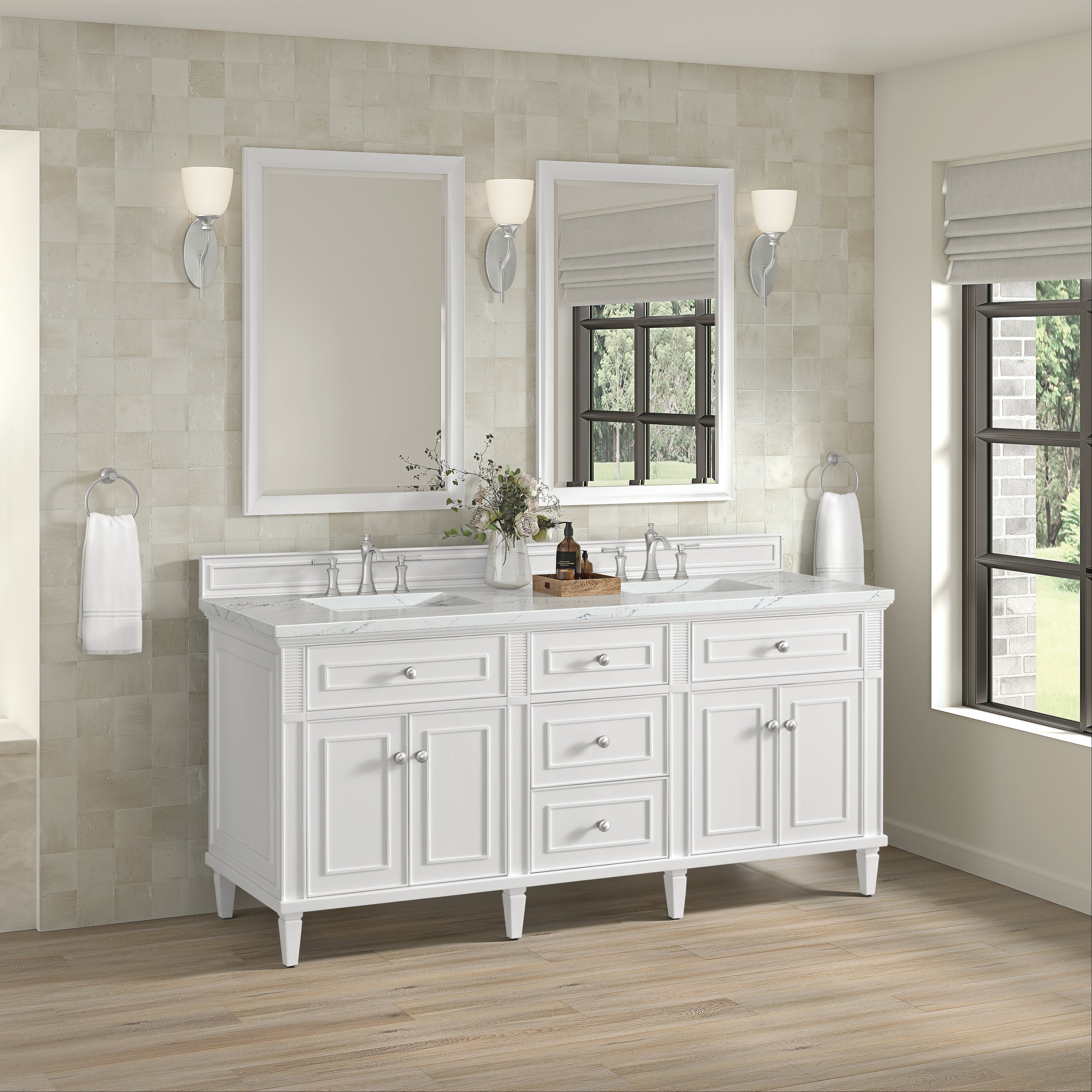 Bright White / Ethereal Noctis - 3 Faucet Holes