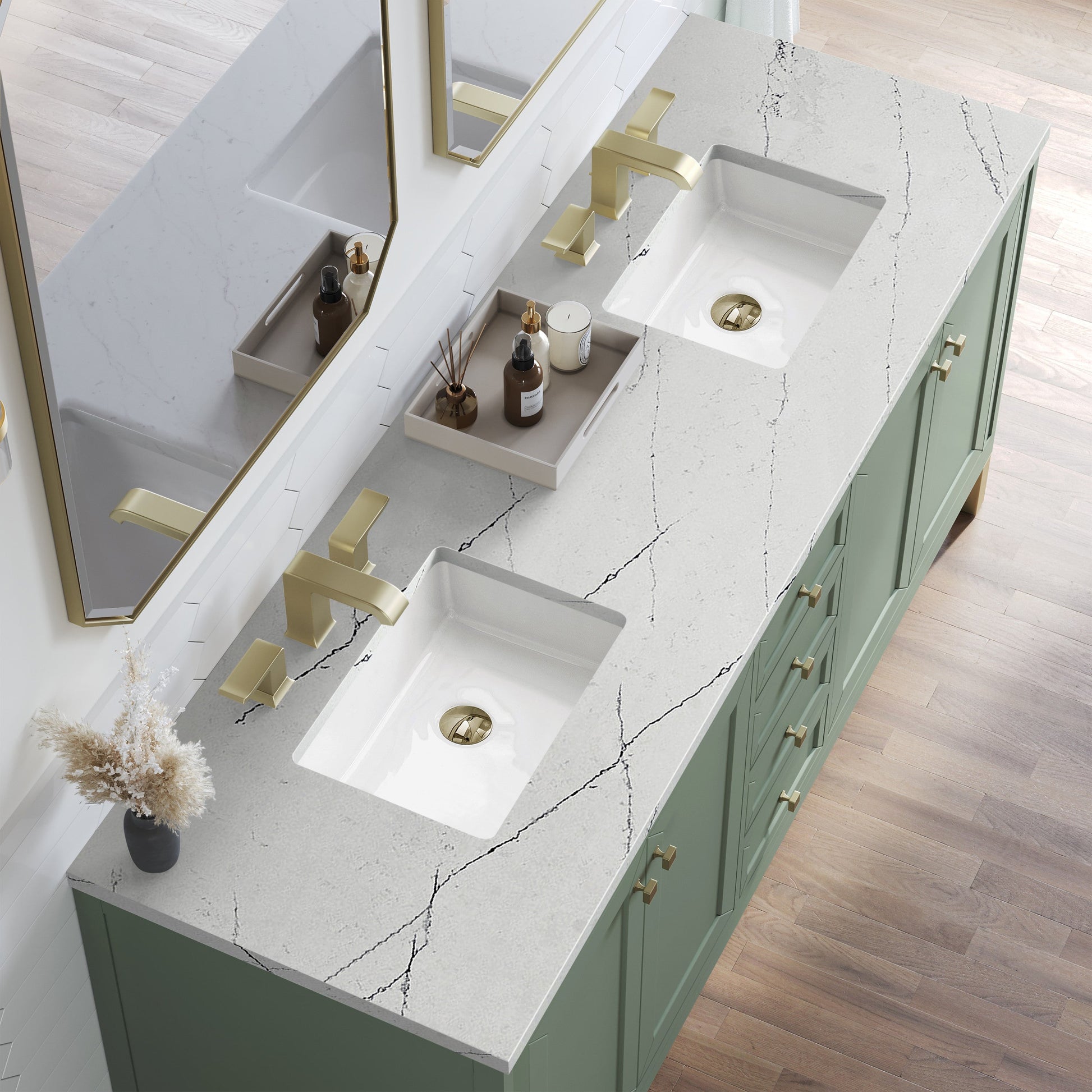Smokey Celadon / Ethereal Noctis - 3 Faucet Holes