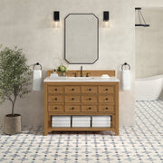 Amber Birch / Eternal Jasmine Pearl - 3 Faucet Holes