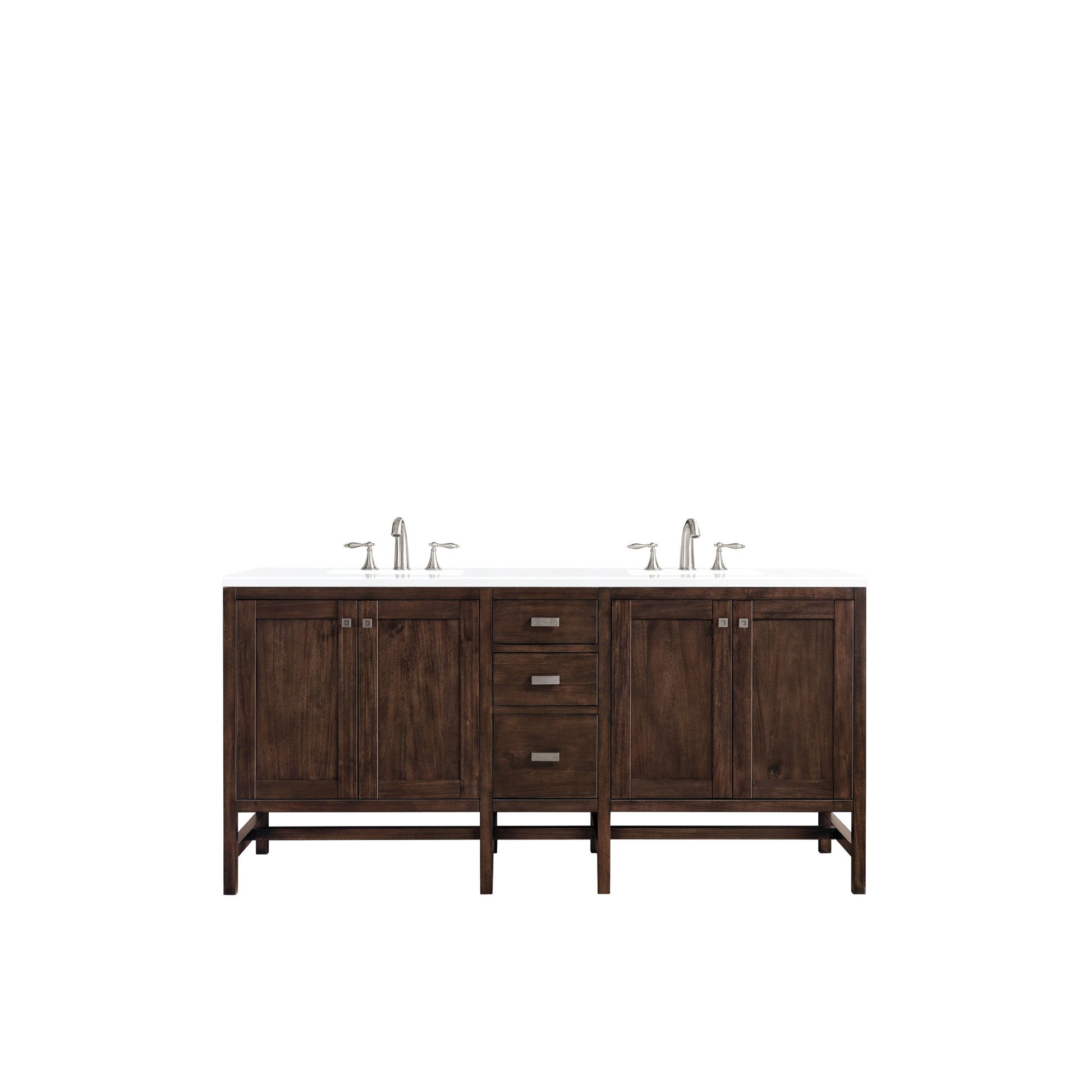Mid-Century Acacia / White Zeus - 3 Faucet Holes