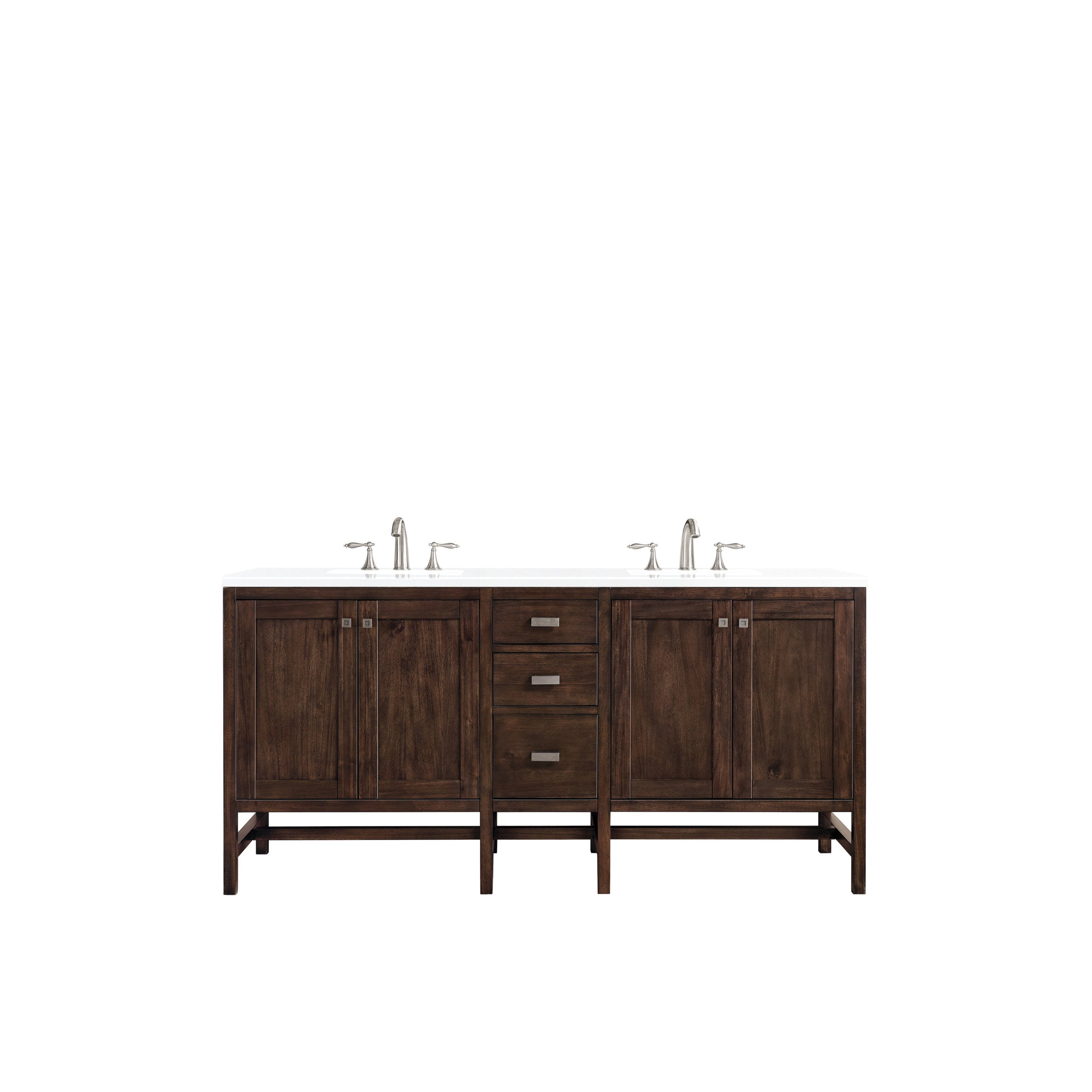 Mid-Century Acacia / White Zeus - 3 Faucet Holes