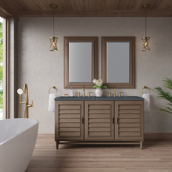 Whitewashed Walnut / Parisien Bleu - 3 Faucet Holes