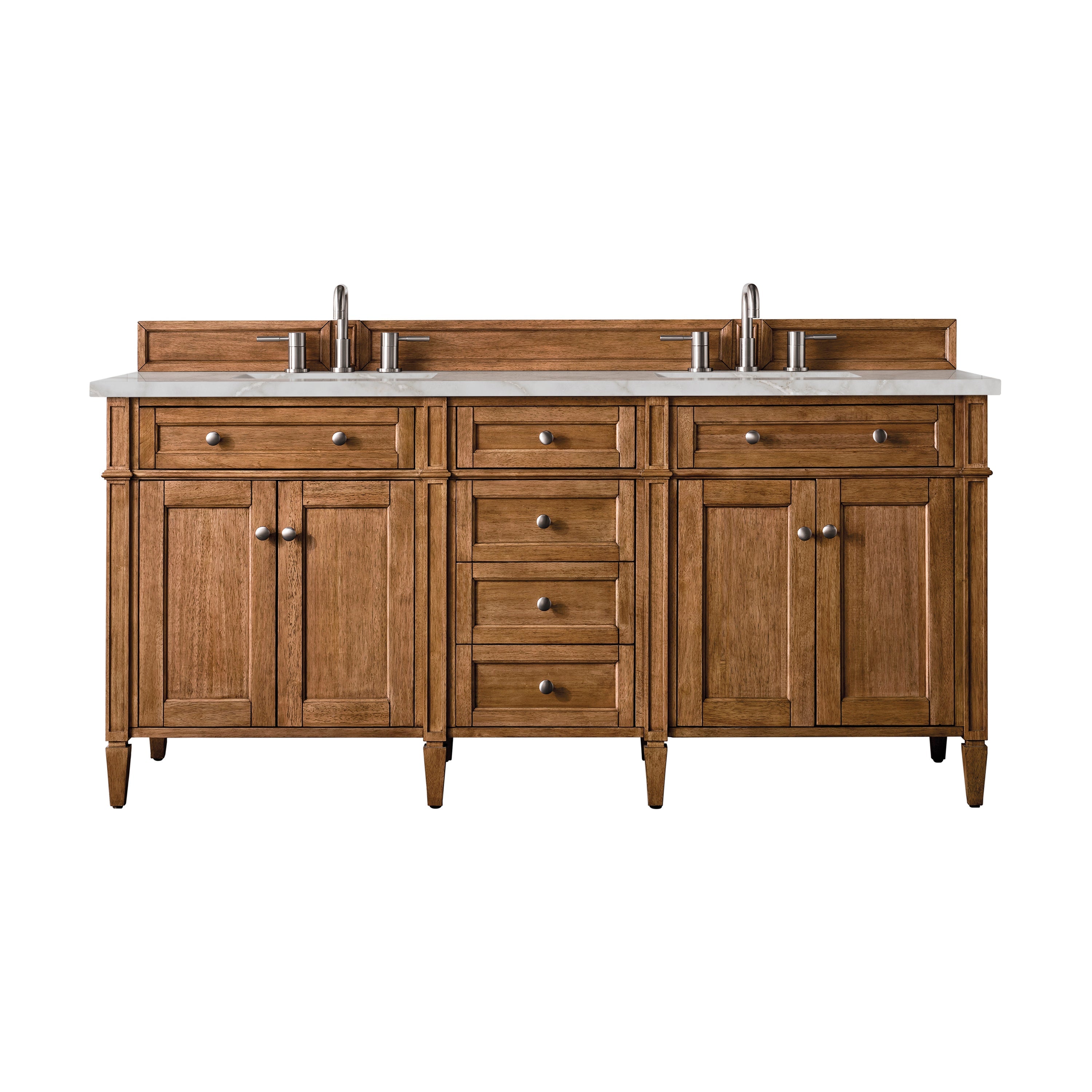 Saddle Brown / Victorian Silver - 3 Faucet Holes