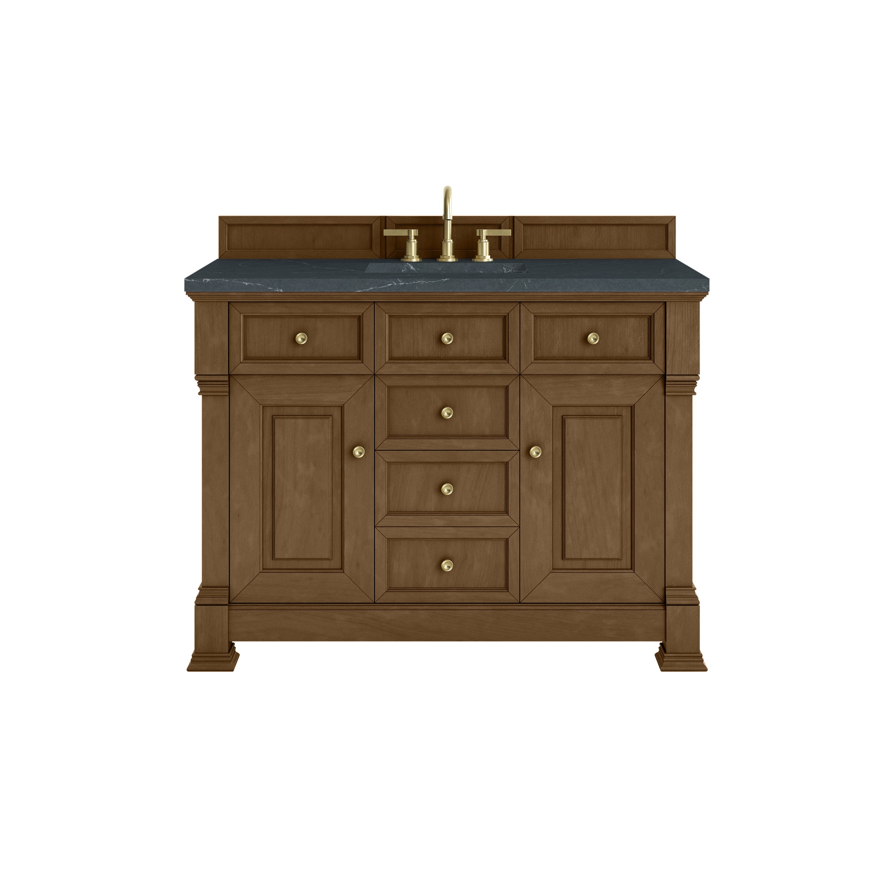 Honey Oak / Charcoal Soapstone - 3 Faucet Holes