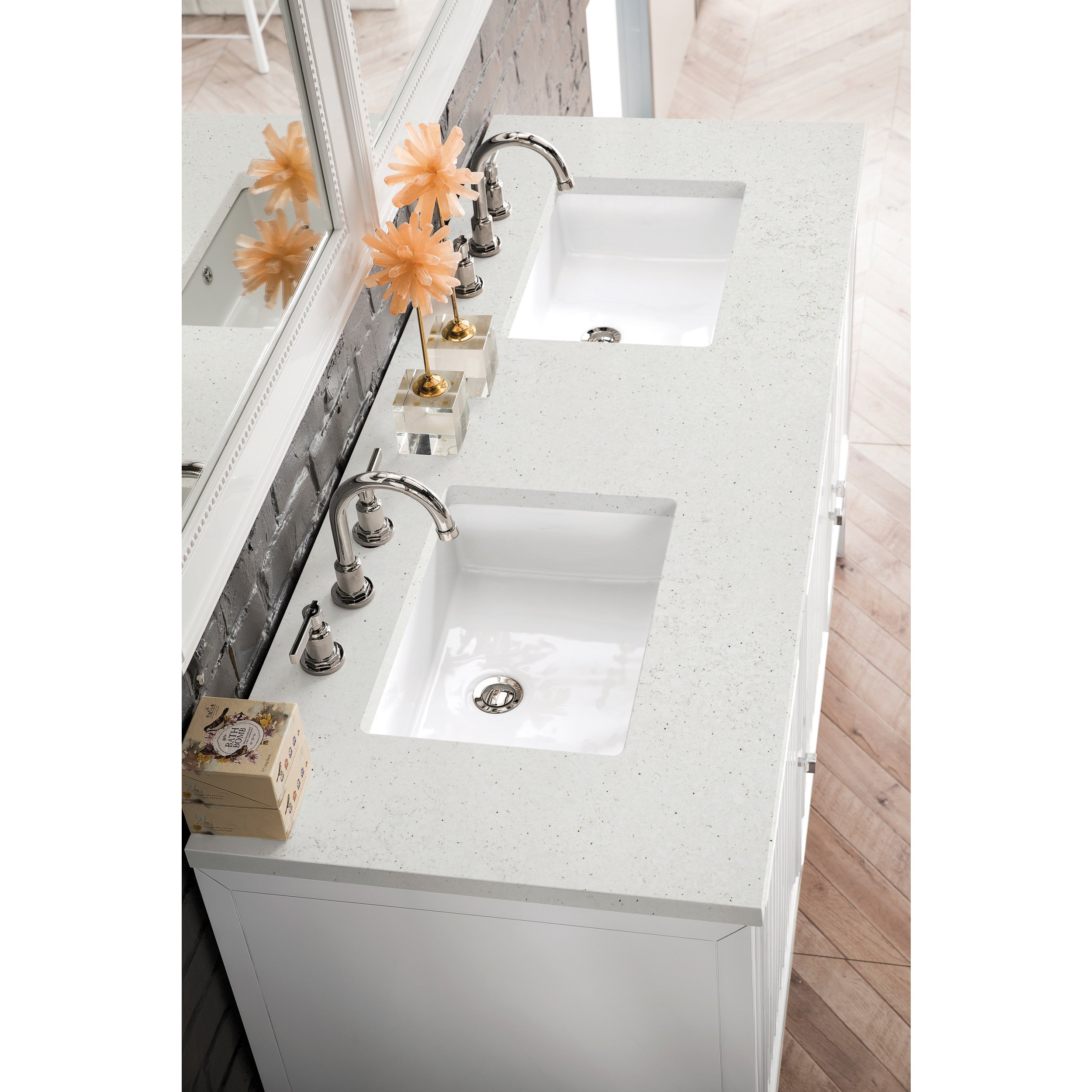 Glossy White / Lime Delight - 3 Faucet Holes