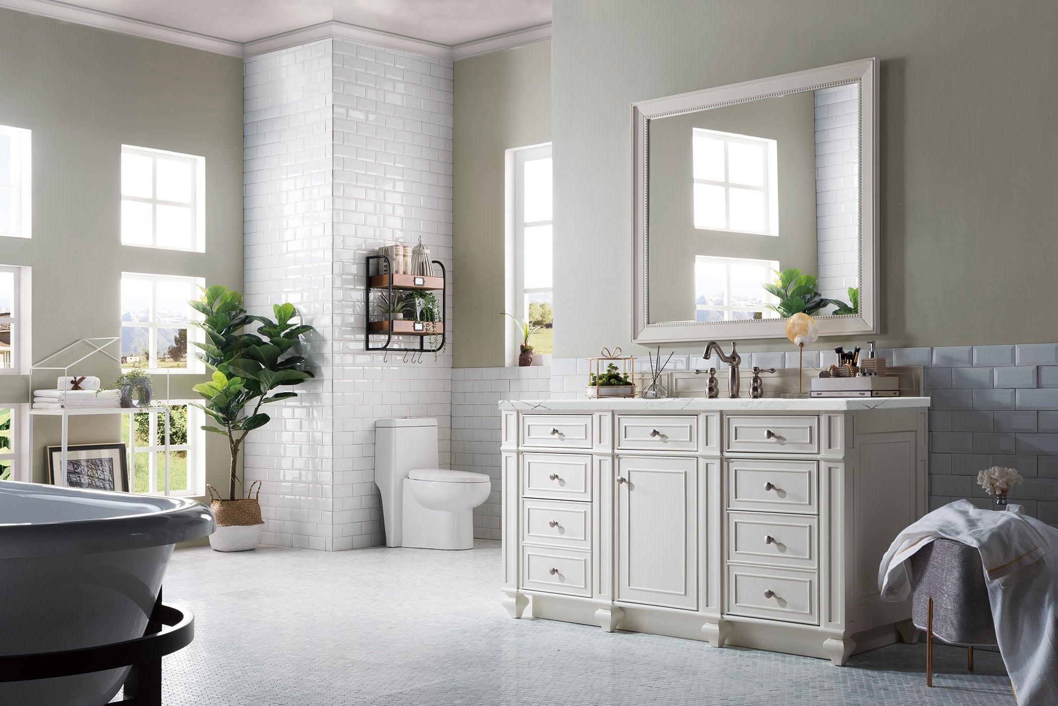 Bright White / Ethereal Noctis - 3 Faucet Holes