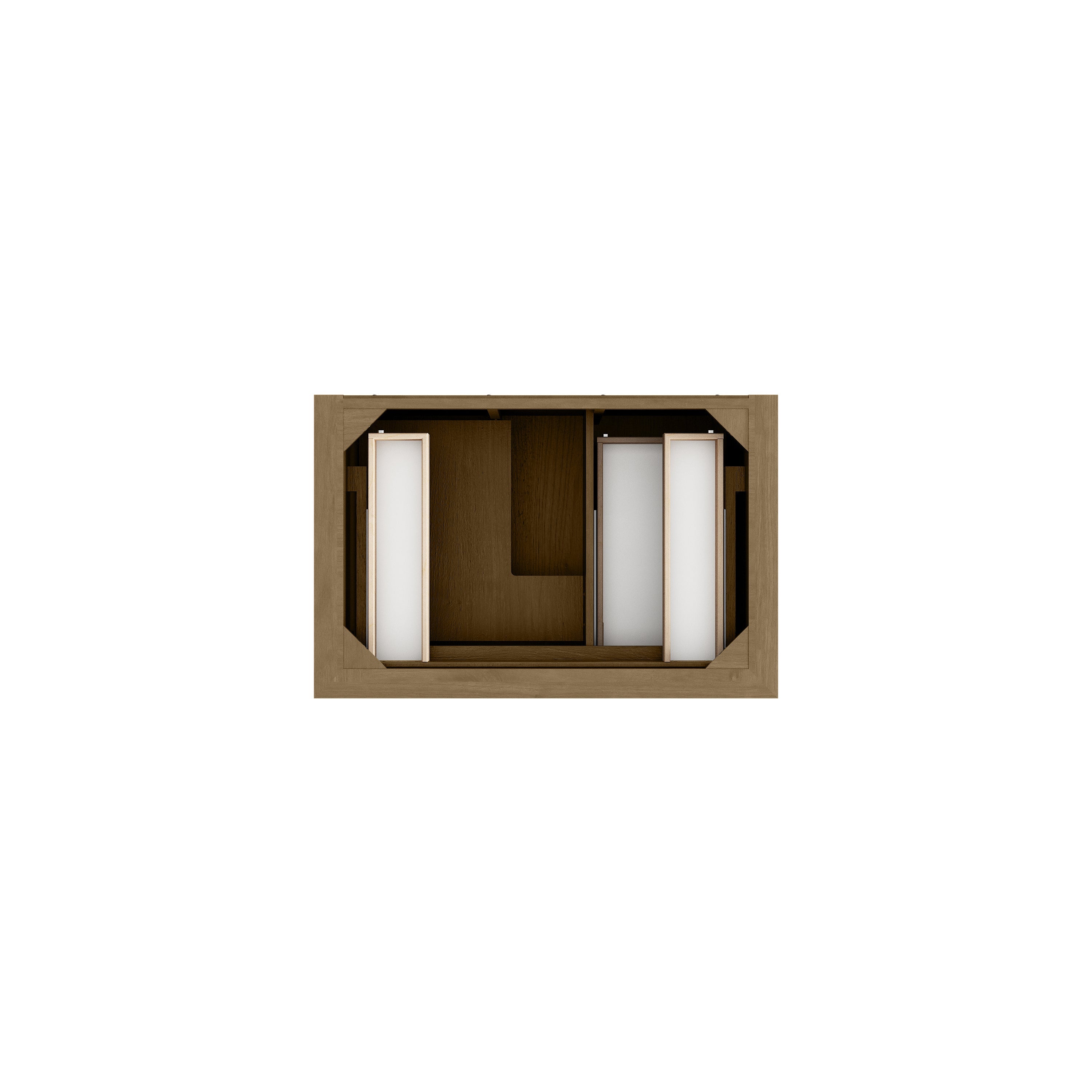 Honey Oak / No Countertop