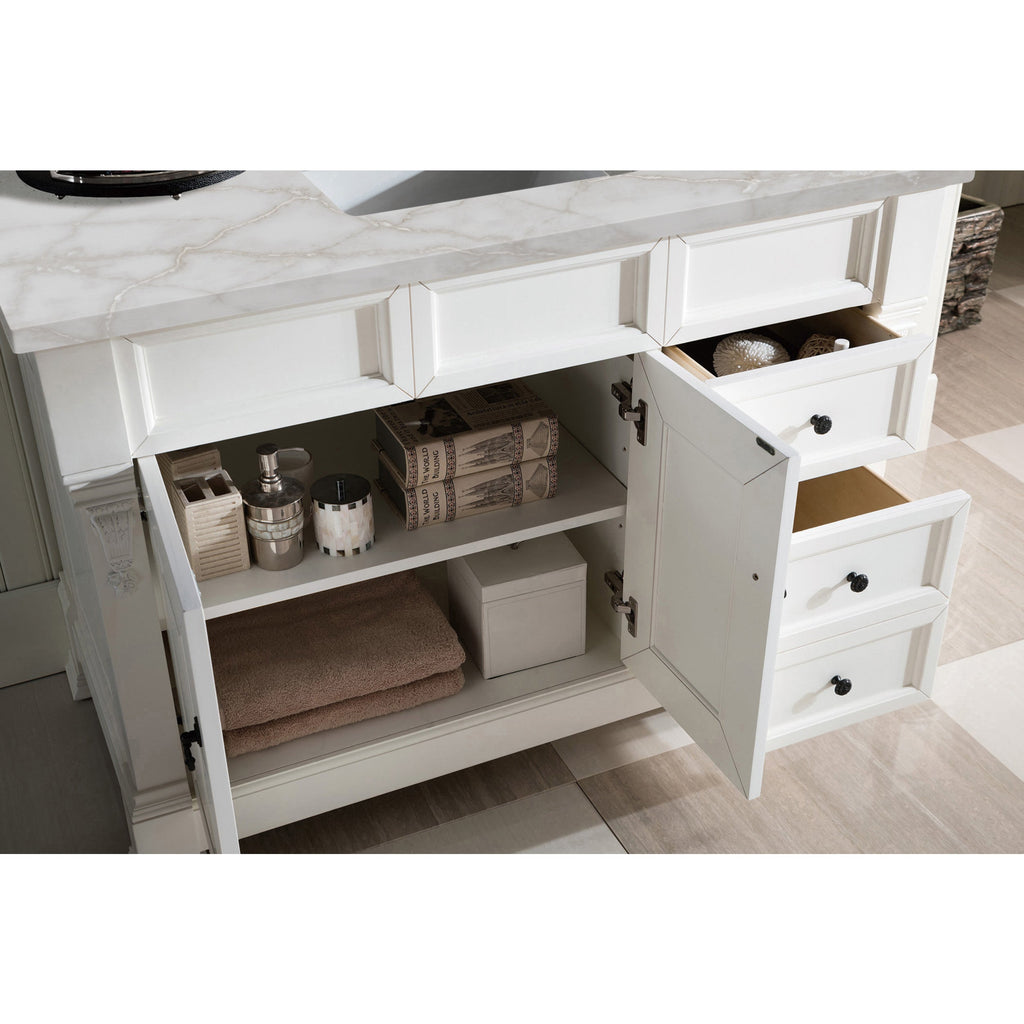 Bright White / Victorian Silver - 3 Faucet Holes