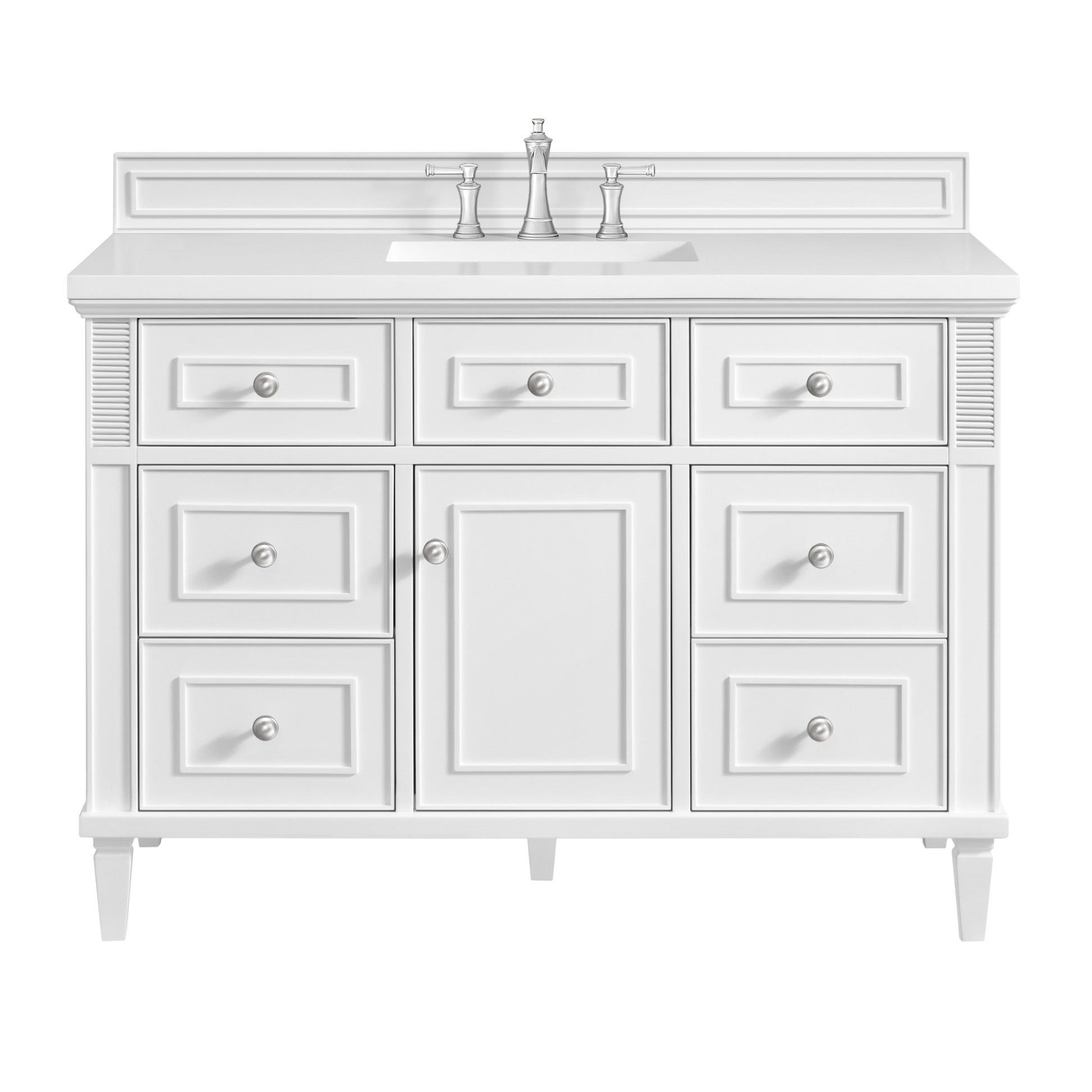 Bright White / White Zeus - 3 Faucet Holes