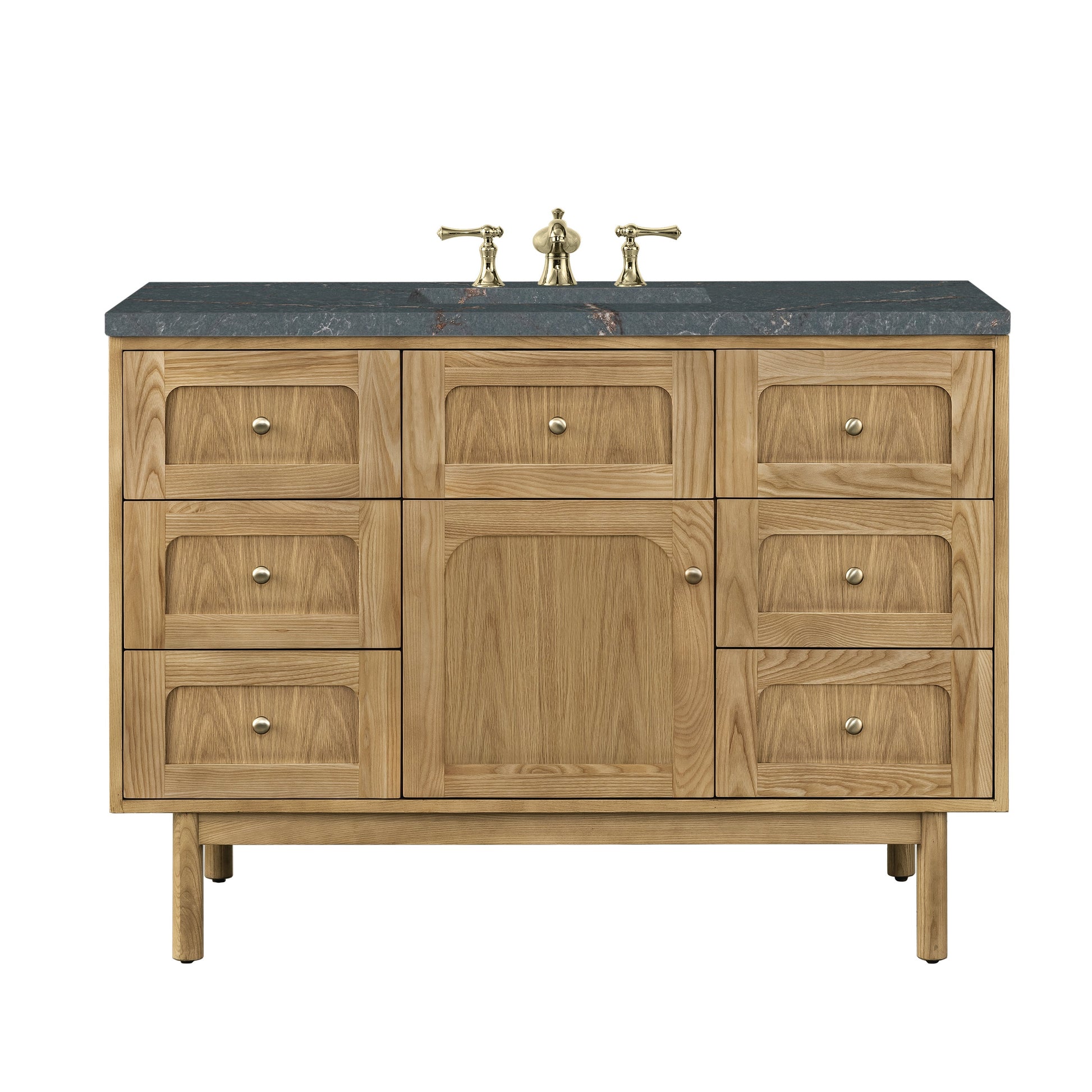 Light Natural Oak / Parisien Bleu - 3 Faucet Holes