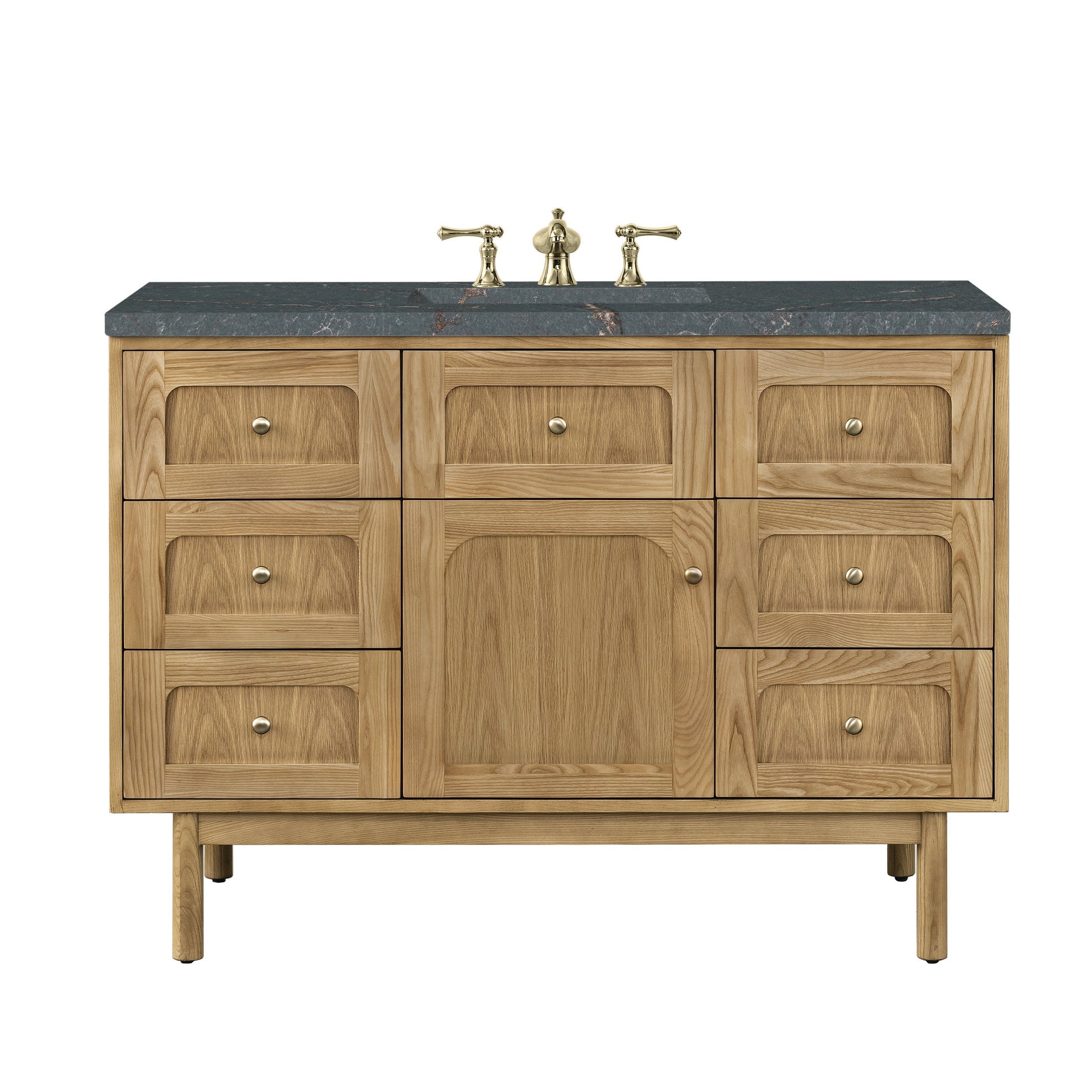 Light Natural Oak / Parisien Bleu - 3 Faucet Holes