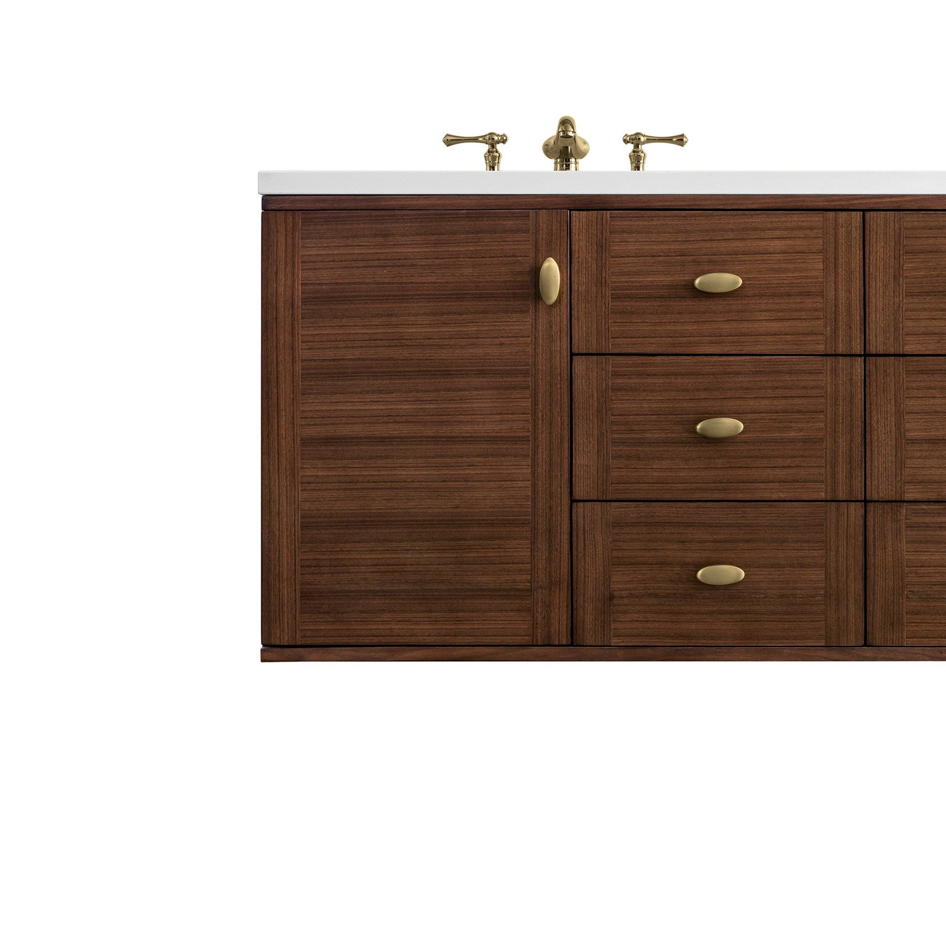 Mid-Century Walnut / No Countertop