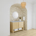 Sunwashed Oak / Carrara White - 3 Faucet Holes