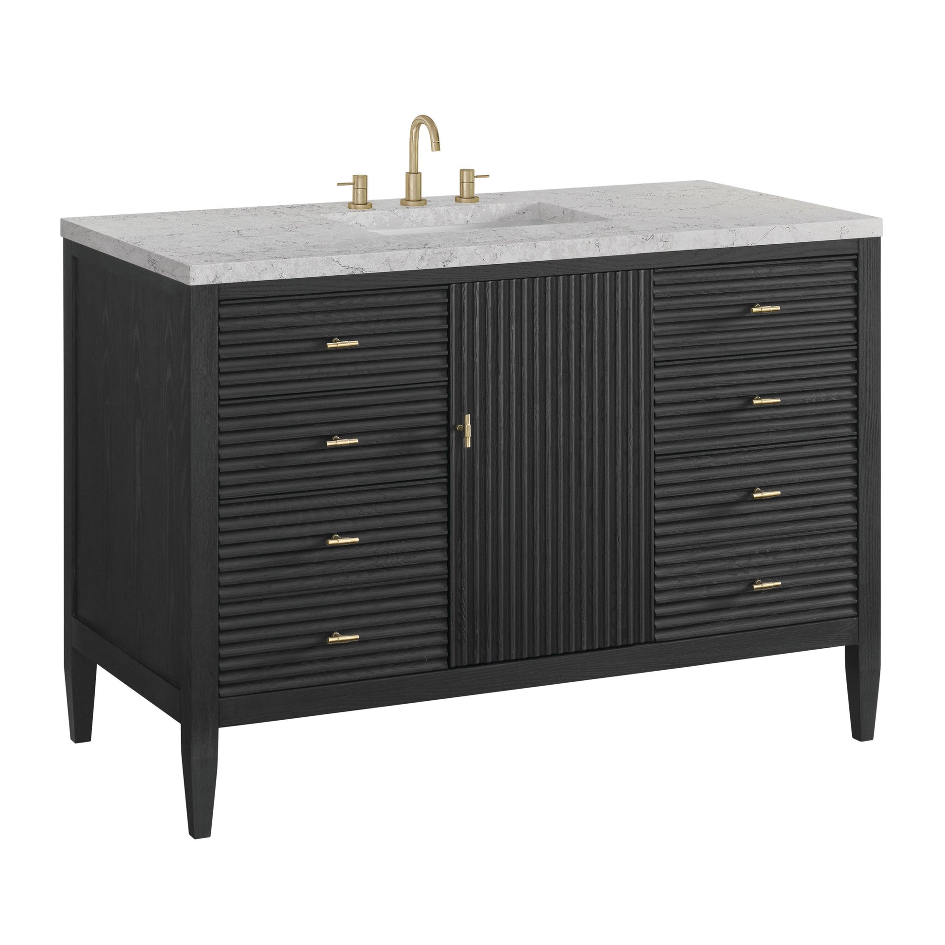 Carbon Oak / Eternal Jasmine Pearl - 3 Faucet Holes