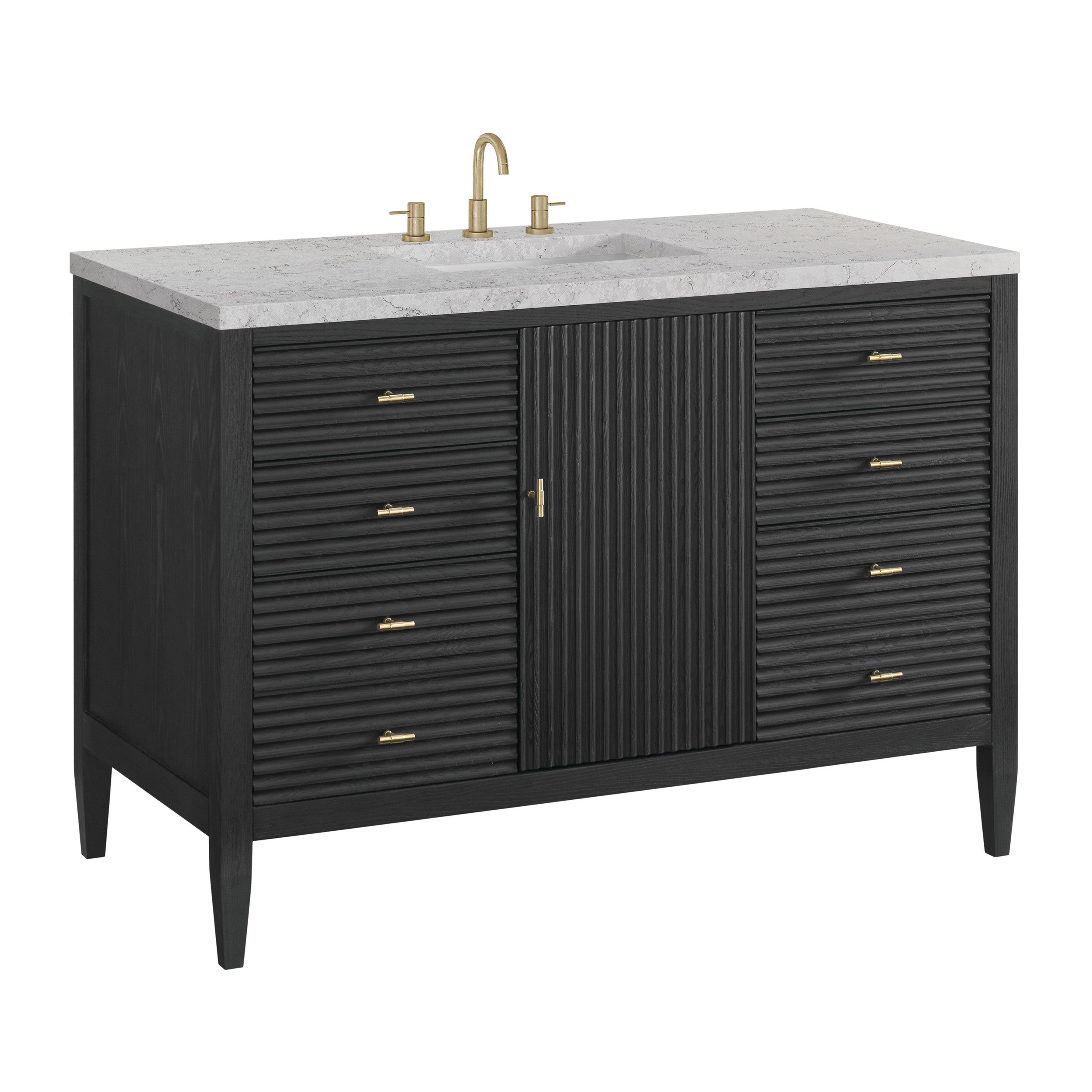 Carbon Oak / Eternal Jasmine Pearl - 3 Faucet Holes