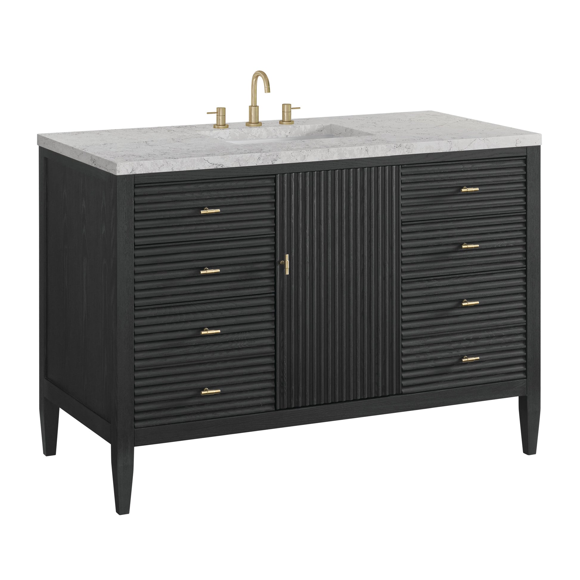 Carbon Oak / Eternal Jasmine Pearl - 3 Faucet Holes
