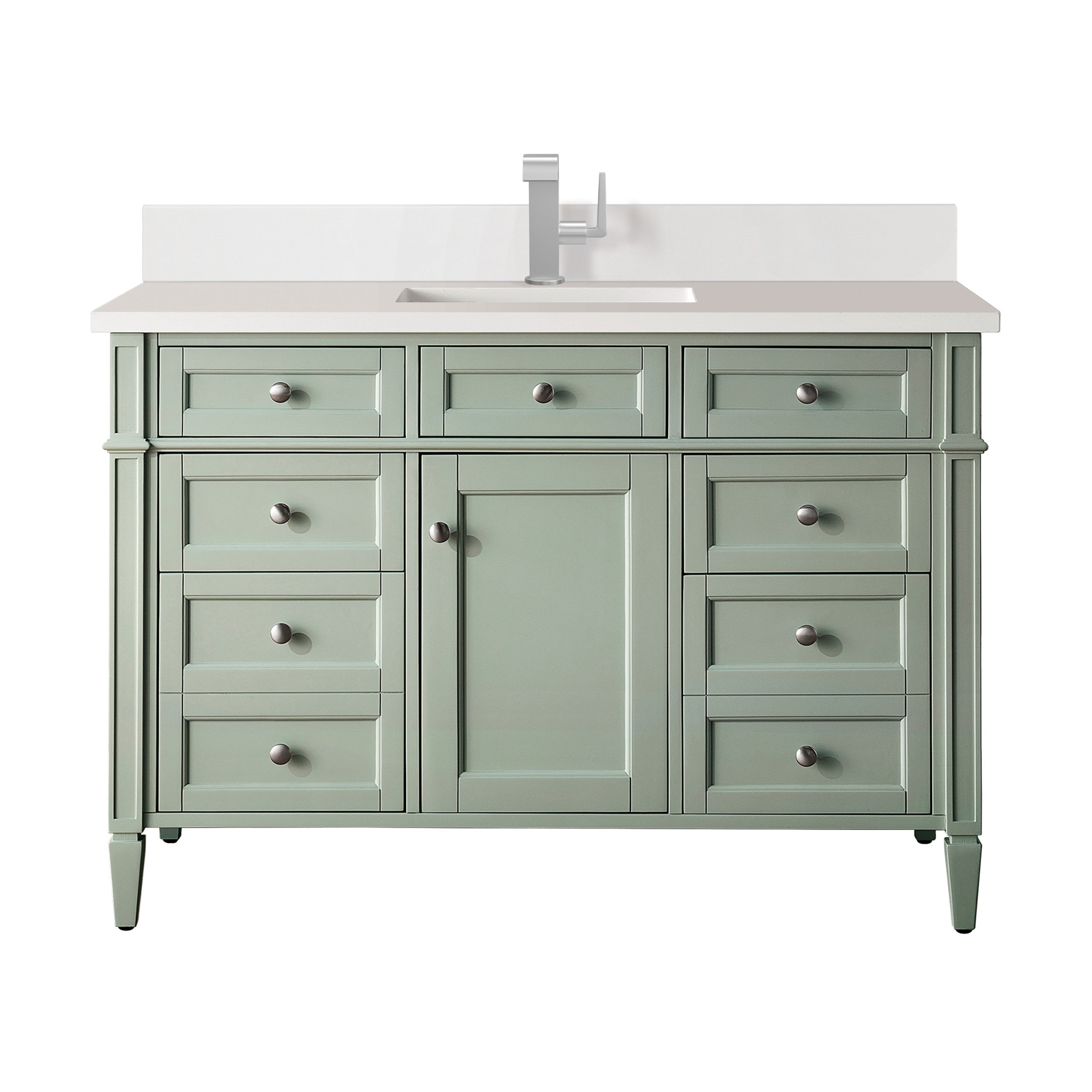 Sage Green / White Zeus - 1 Faucet Hole