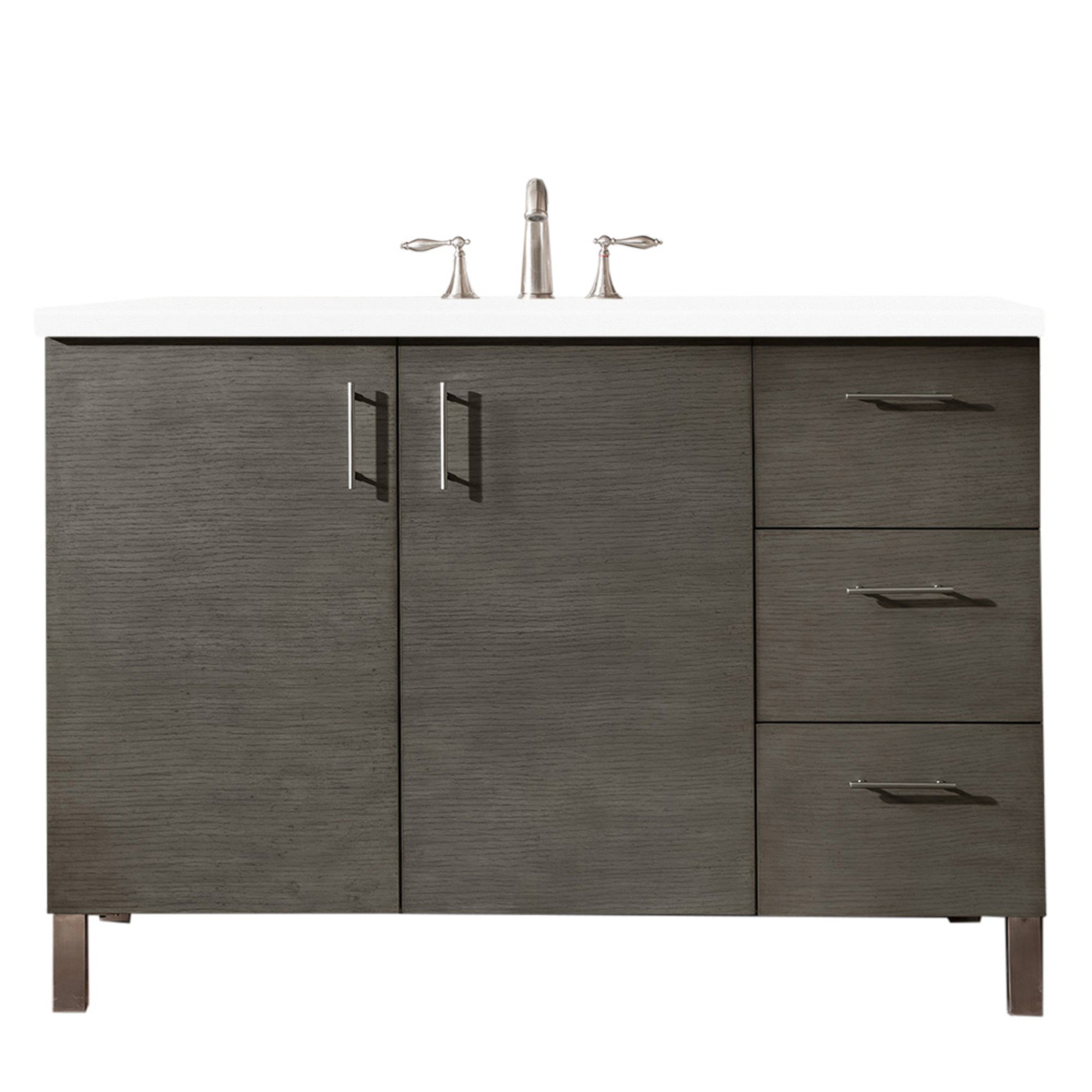 Silver Oak / White Zeus - 3 Faucet Holes