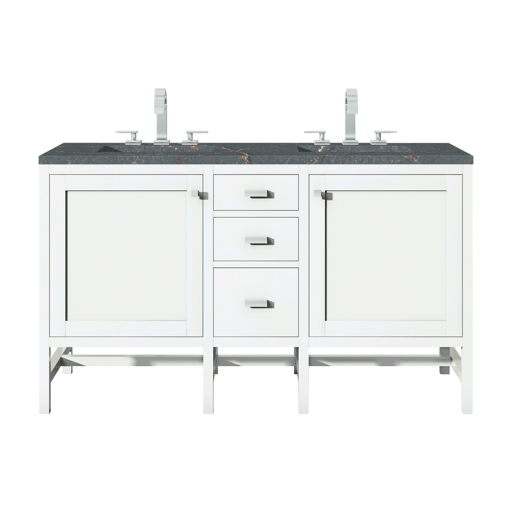 Glossy White / Parisien Bleu - 3 Faucet Holes