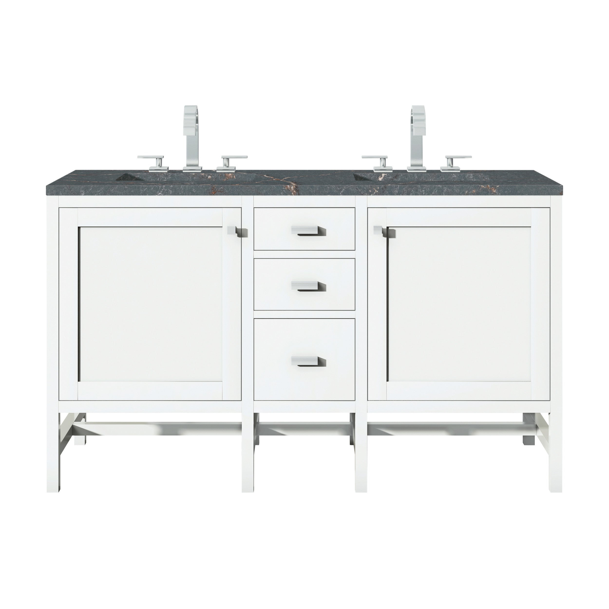 Glossy White / Parisien Bleu - 3 Faucet Holes