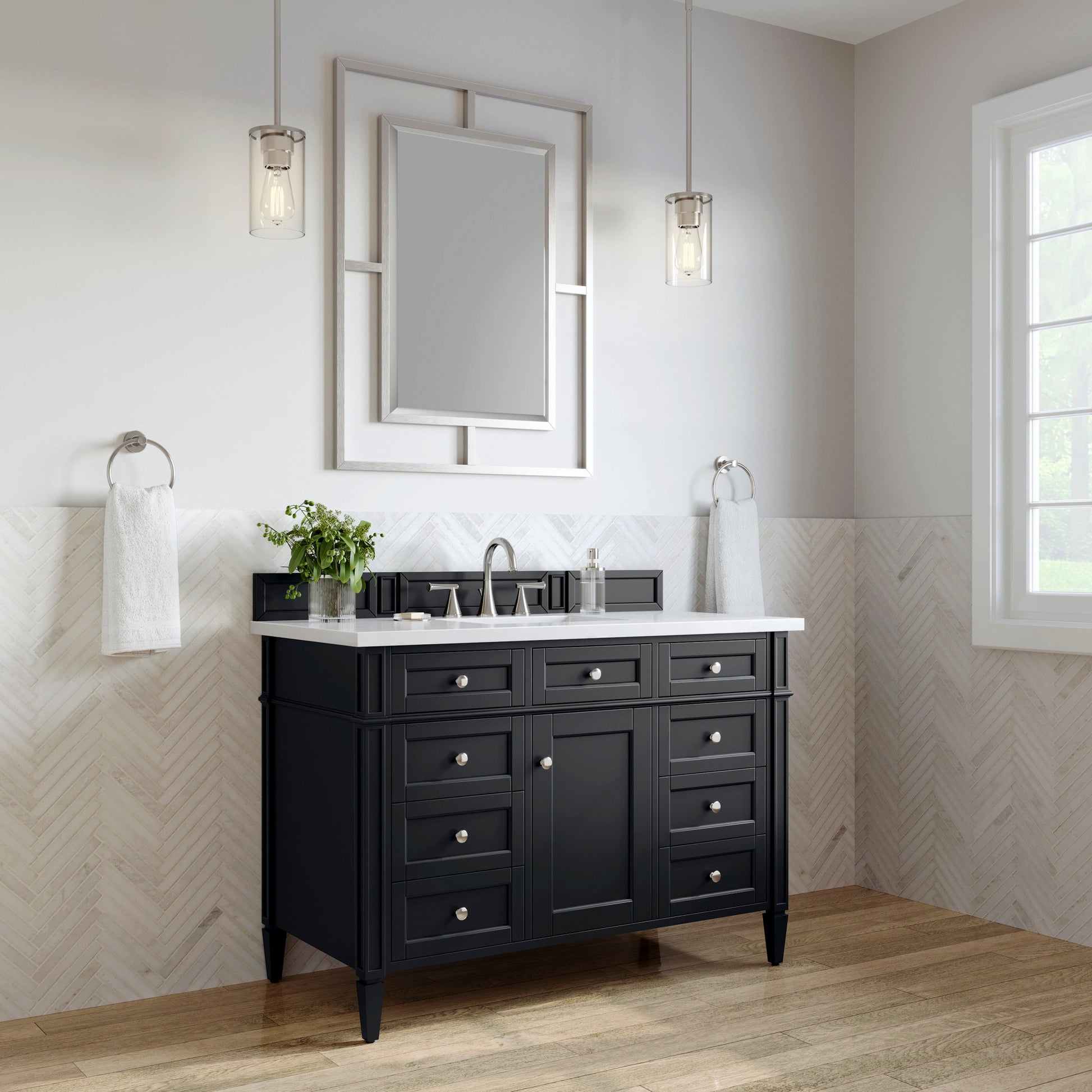 Black Onyx / White Zeus - 3 Faucet Holes