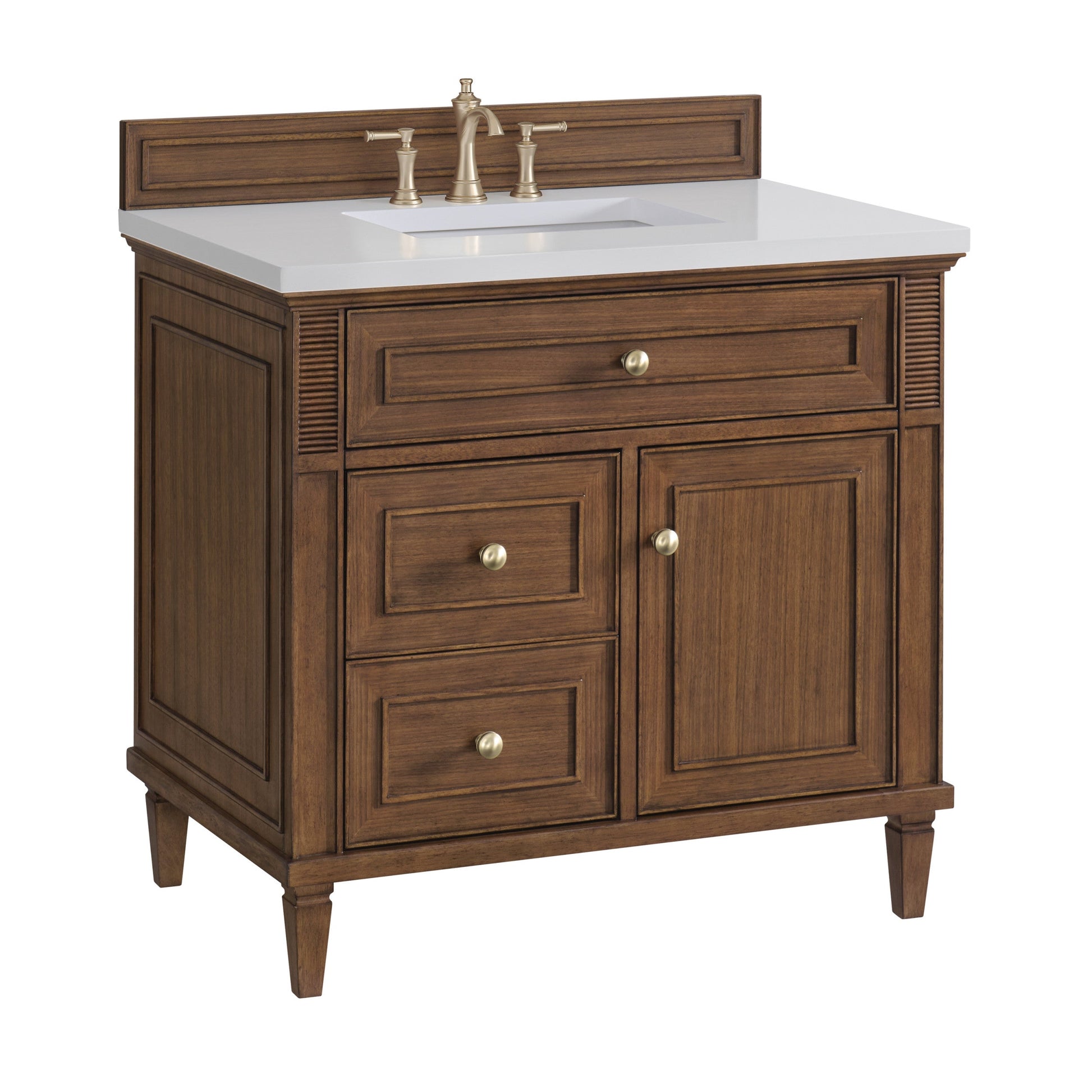 Mid-Century Walnut / No Countertop