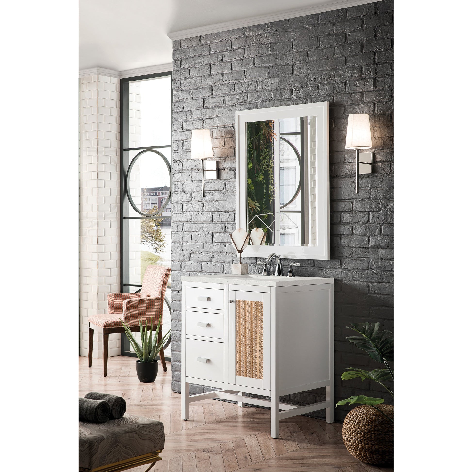 Glossy White / Lime Delight - 3 Faucet Holes