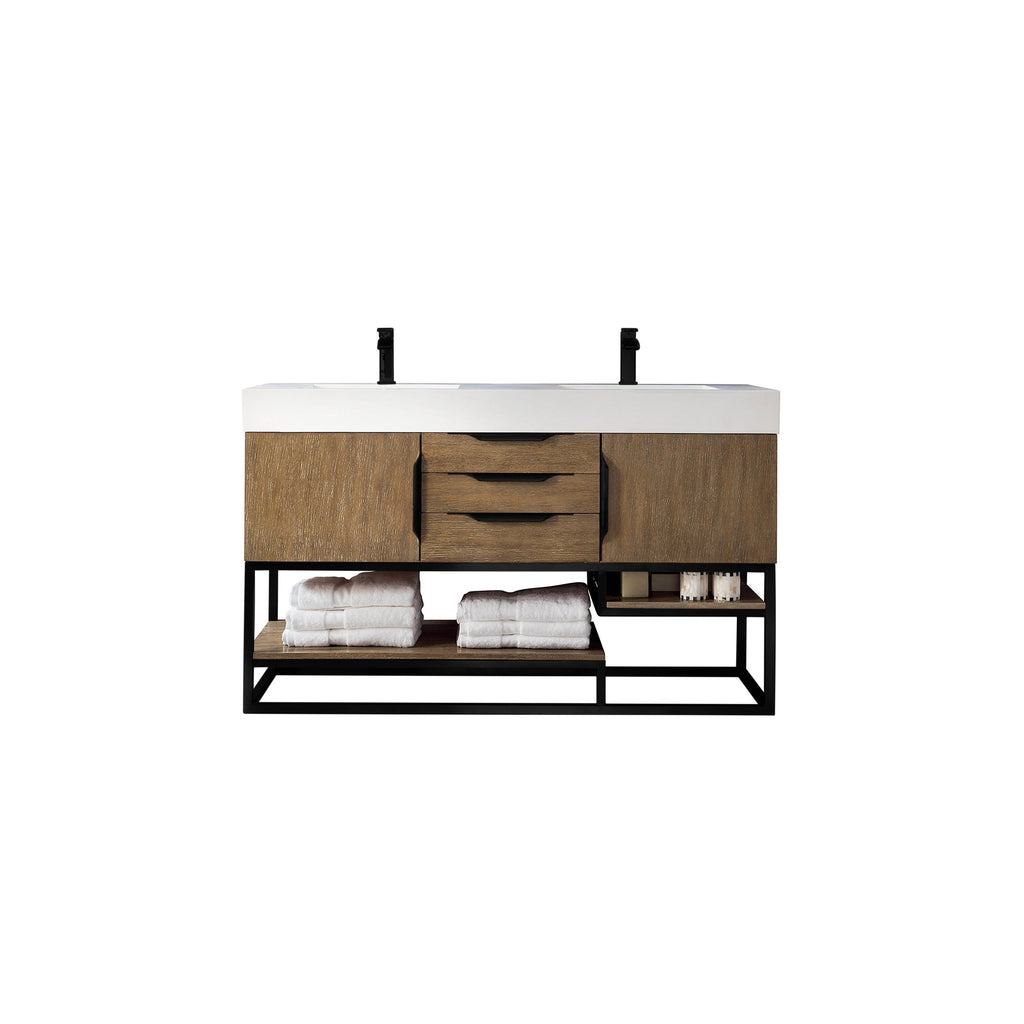 Latte Oak / Matte Black / Glossy White - 1 Faucet Hole