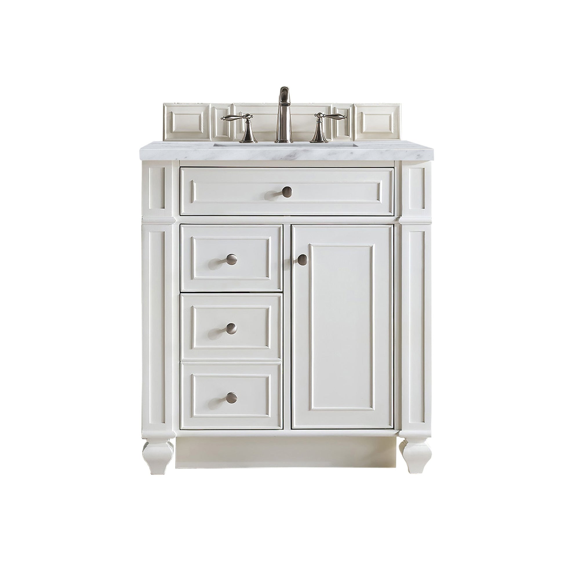Bright White / Carrara White - 3 Faucet Holes
