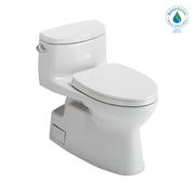 Toto Carolina II One Piece Elongated 1.28 GPF Universal Height Toilet with Cefiontect and Ss124 Softclose Seat - Washlet+ Ready