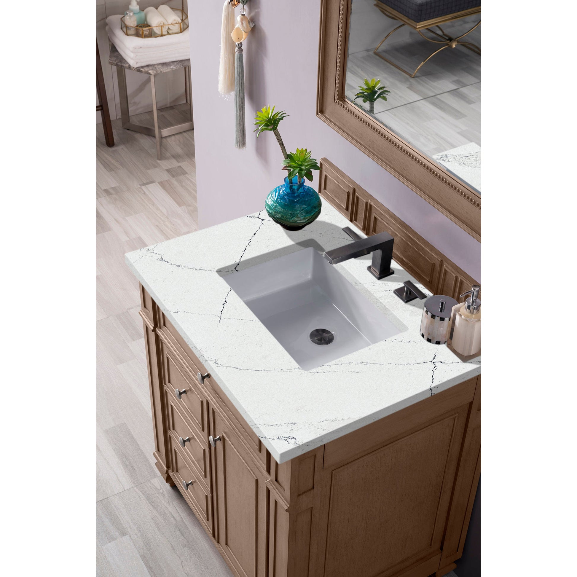 Whitewashed Walnut / Ethereal Noctis - 3 Faucet Holes